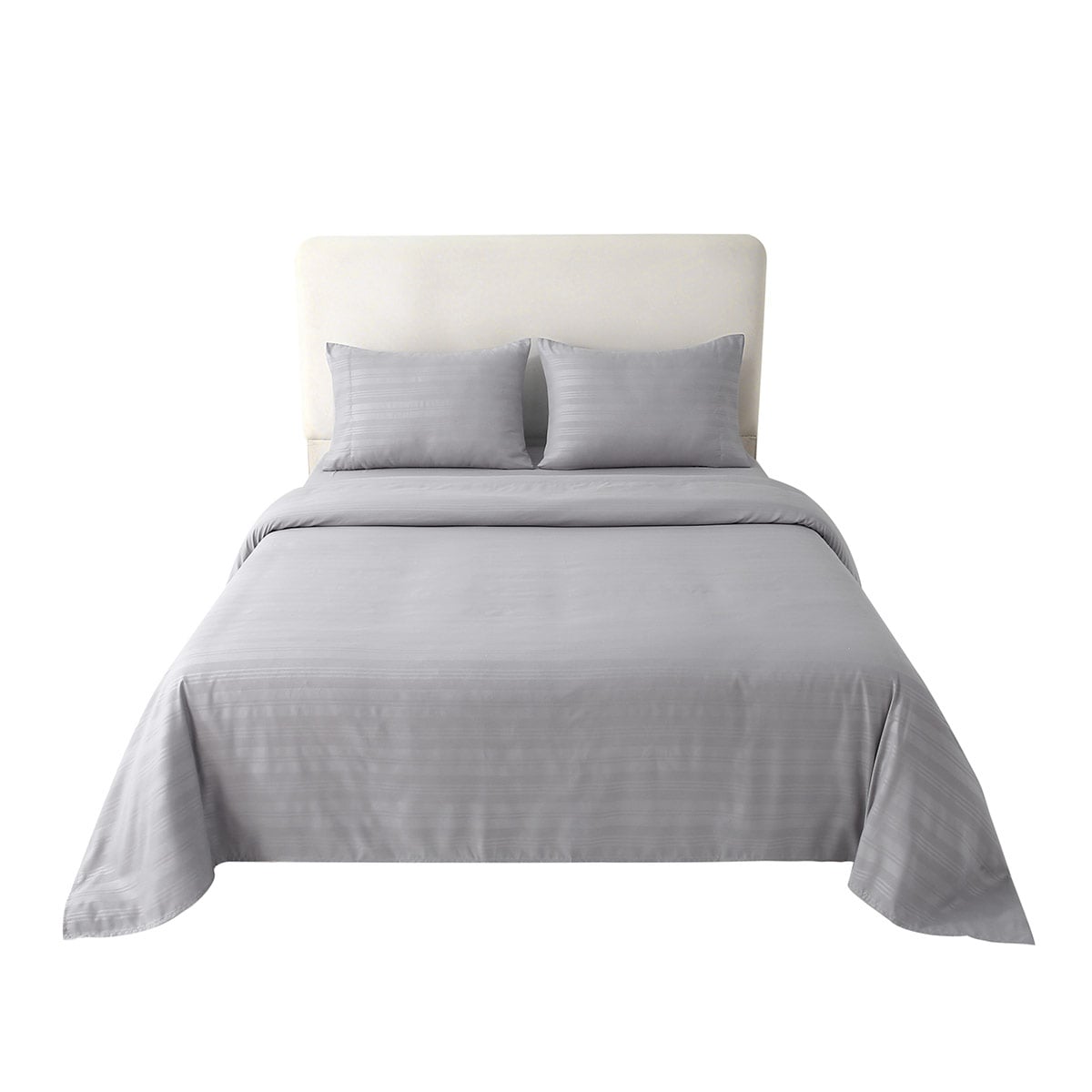 SET DE SÁBANAS RIPLEY HOME EMBOSSED QUEEN GRIS - 1