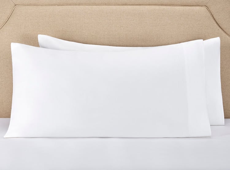 SET X2 FUNDAS DE ALMOHADA MAISON LINETT ALGODÓN 400 HILOS 50X90 CM BLANCO - 1