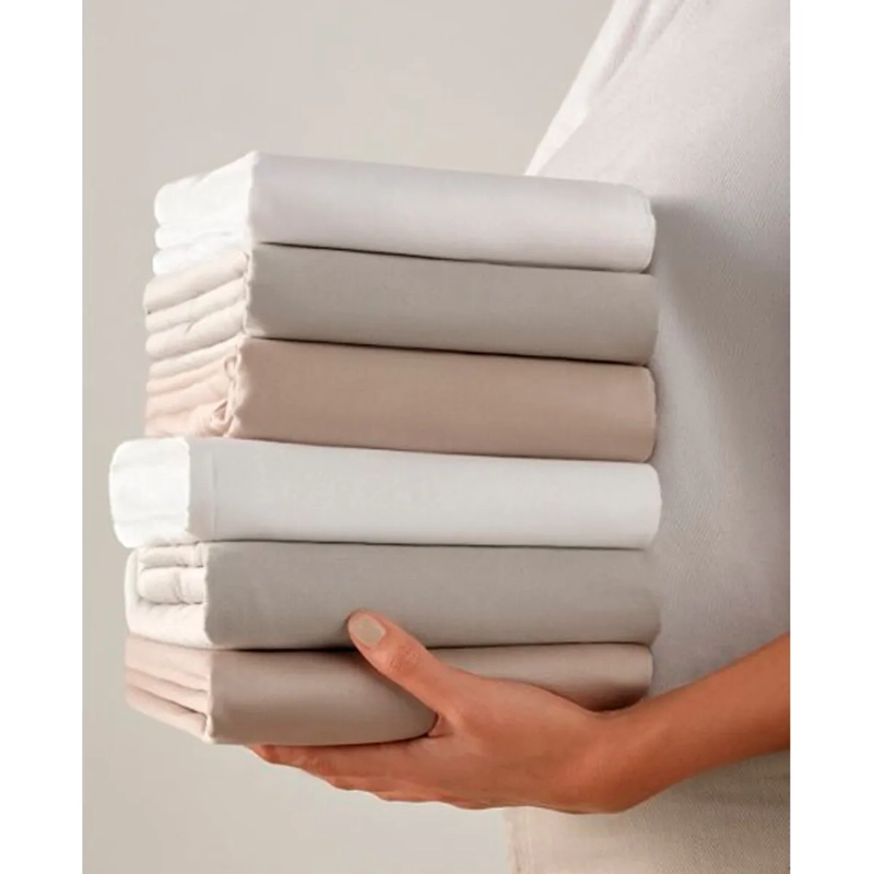 SET DE SÁBANAS MAISON LINETT PERCALE 400 HILOS 1.5 PLAZAS TAUPE - 3