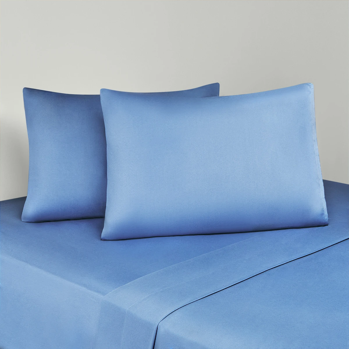 SET X2 SÁBANAS LISA 1.5 PLAZAS AZUL  - 1