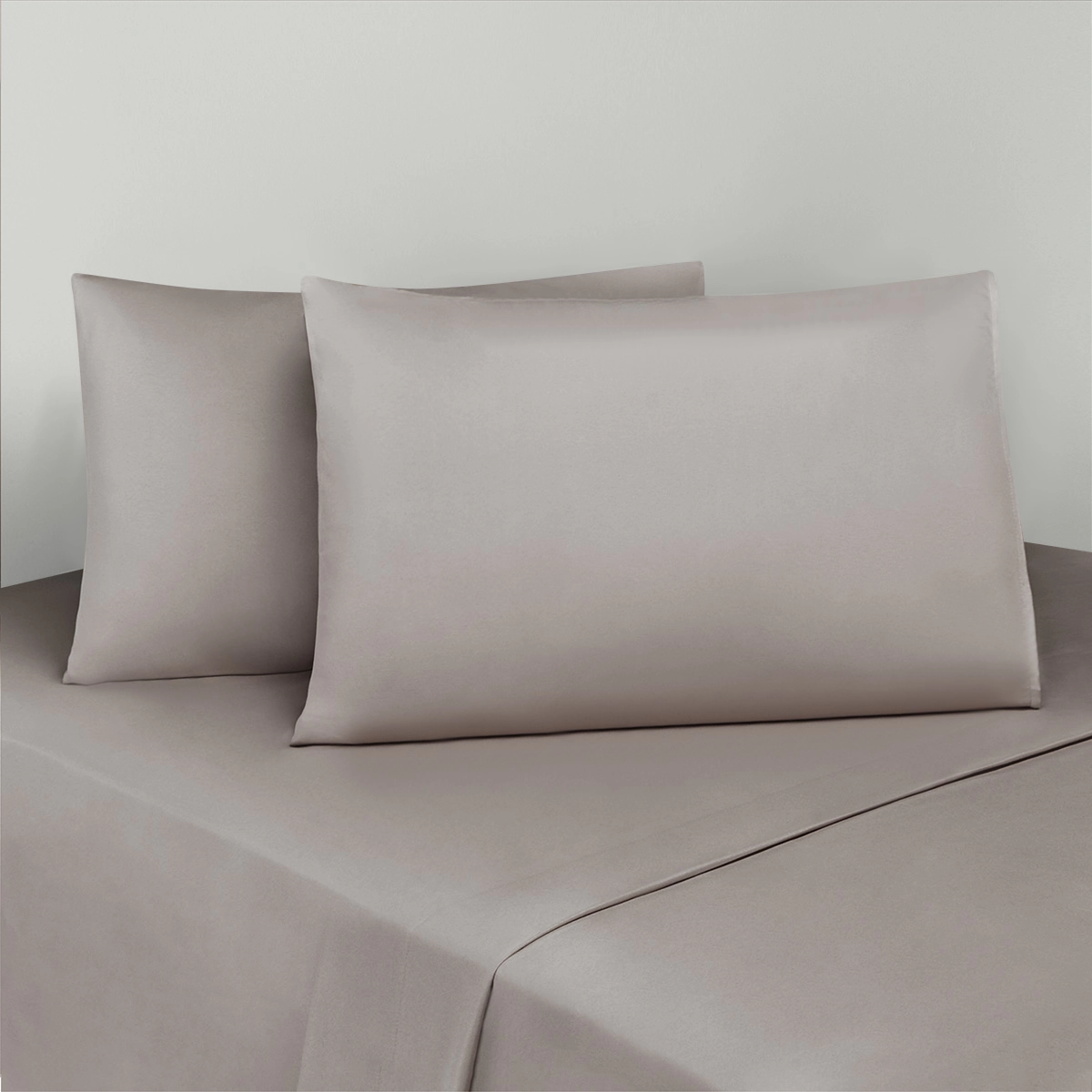 SET X2 SÁBANAS LISA QUEEN GRIS - 1