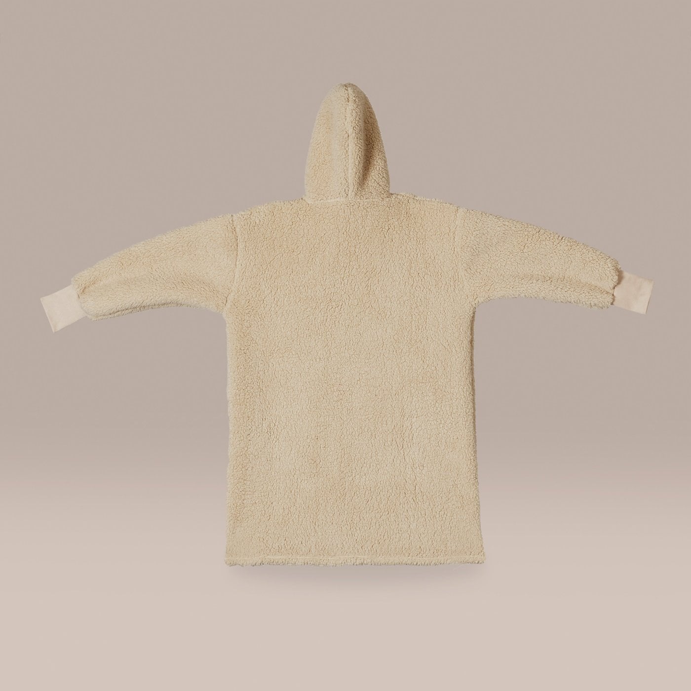 MANTA RIPLEY HOME PONCHO SHERPA ADULTO TAUPE - 2