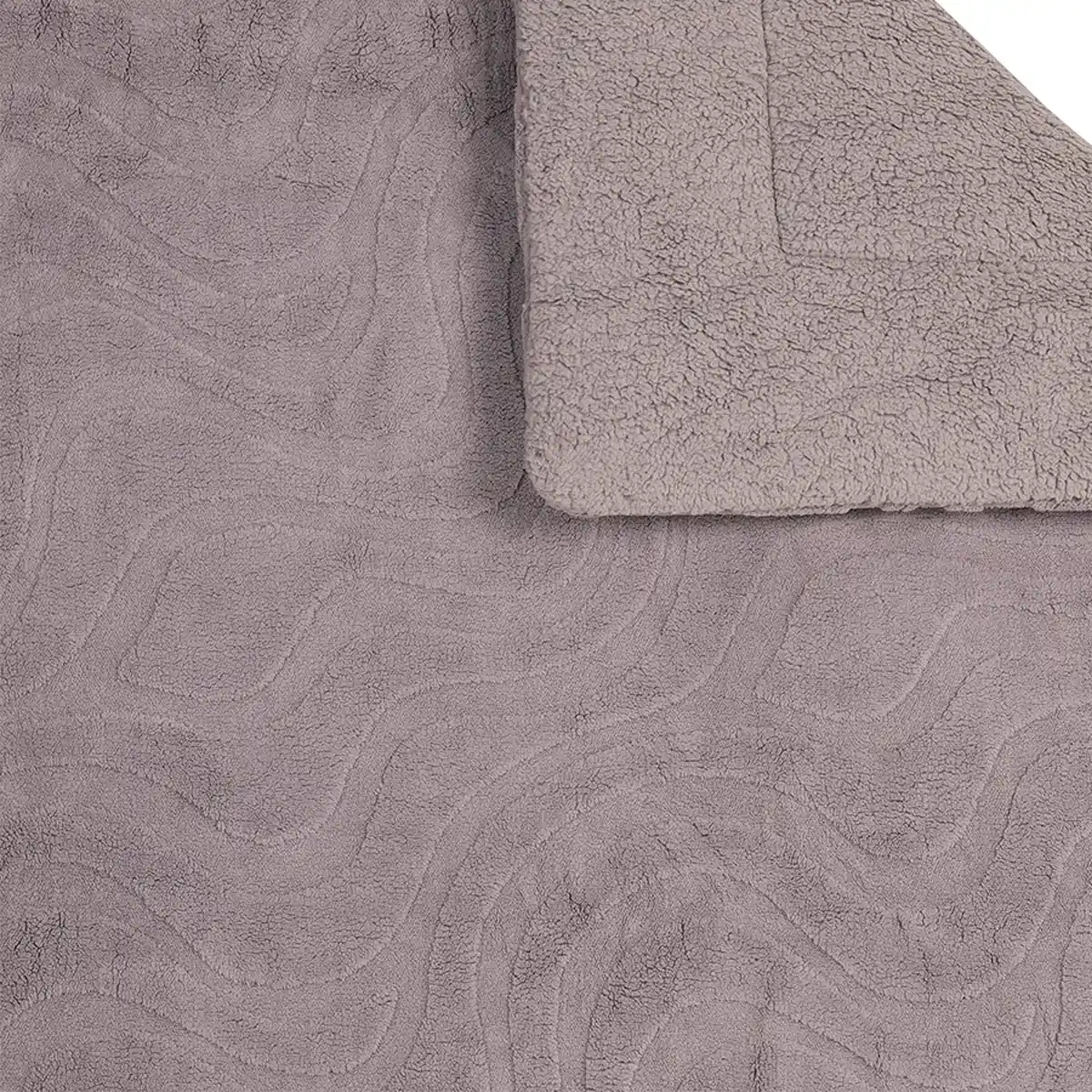 EDREDÓN RIPLEY HOME SHERPA GEO 1.5PL GRIS - 2