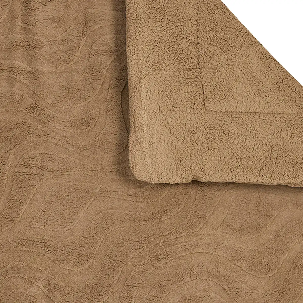 EDREDÓN RIPLEY HOME SHERPA GEO KING TAUPE - 2