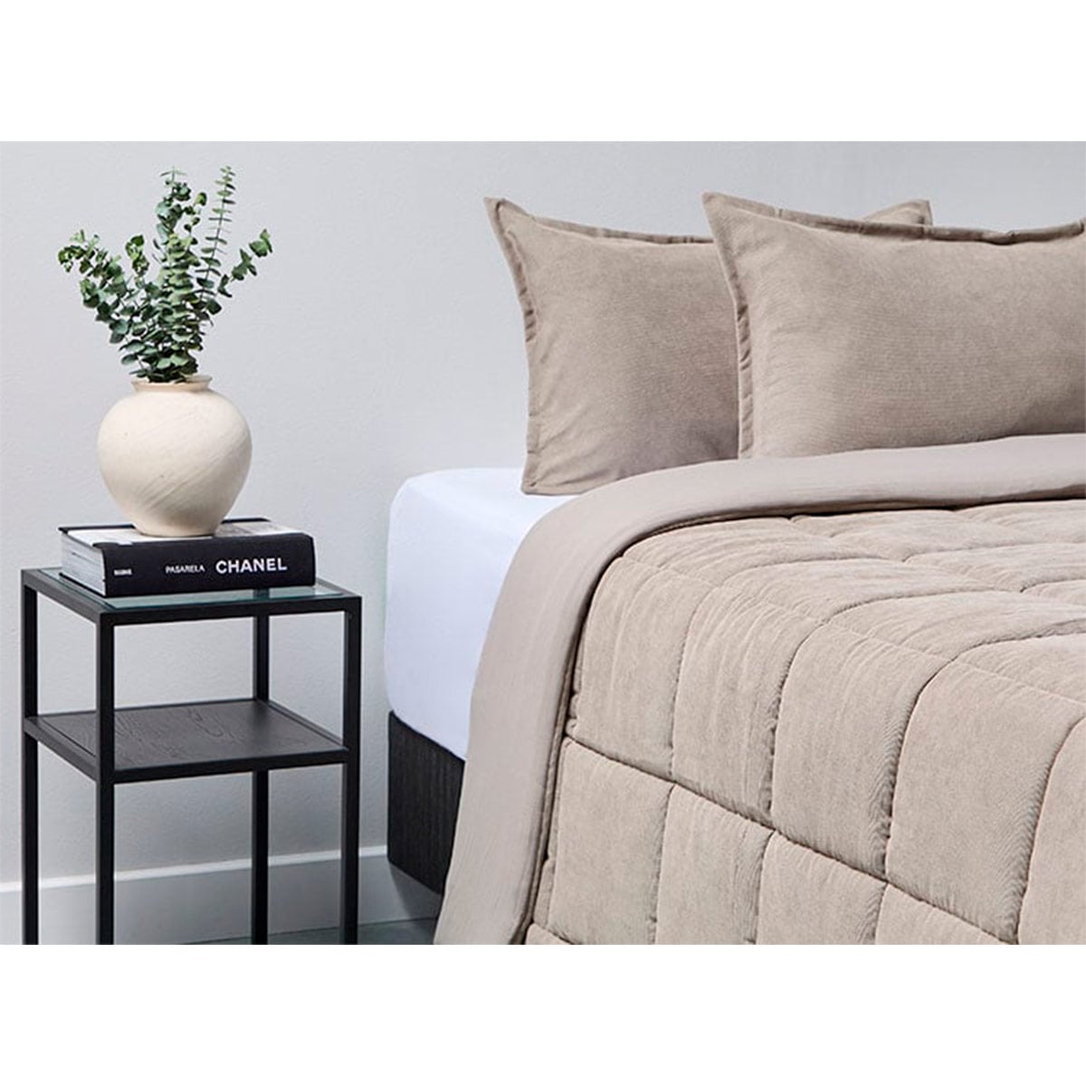 EDREDÓN RIPLEY HOME CORDUROY 1.5PL TAUPE - 2