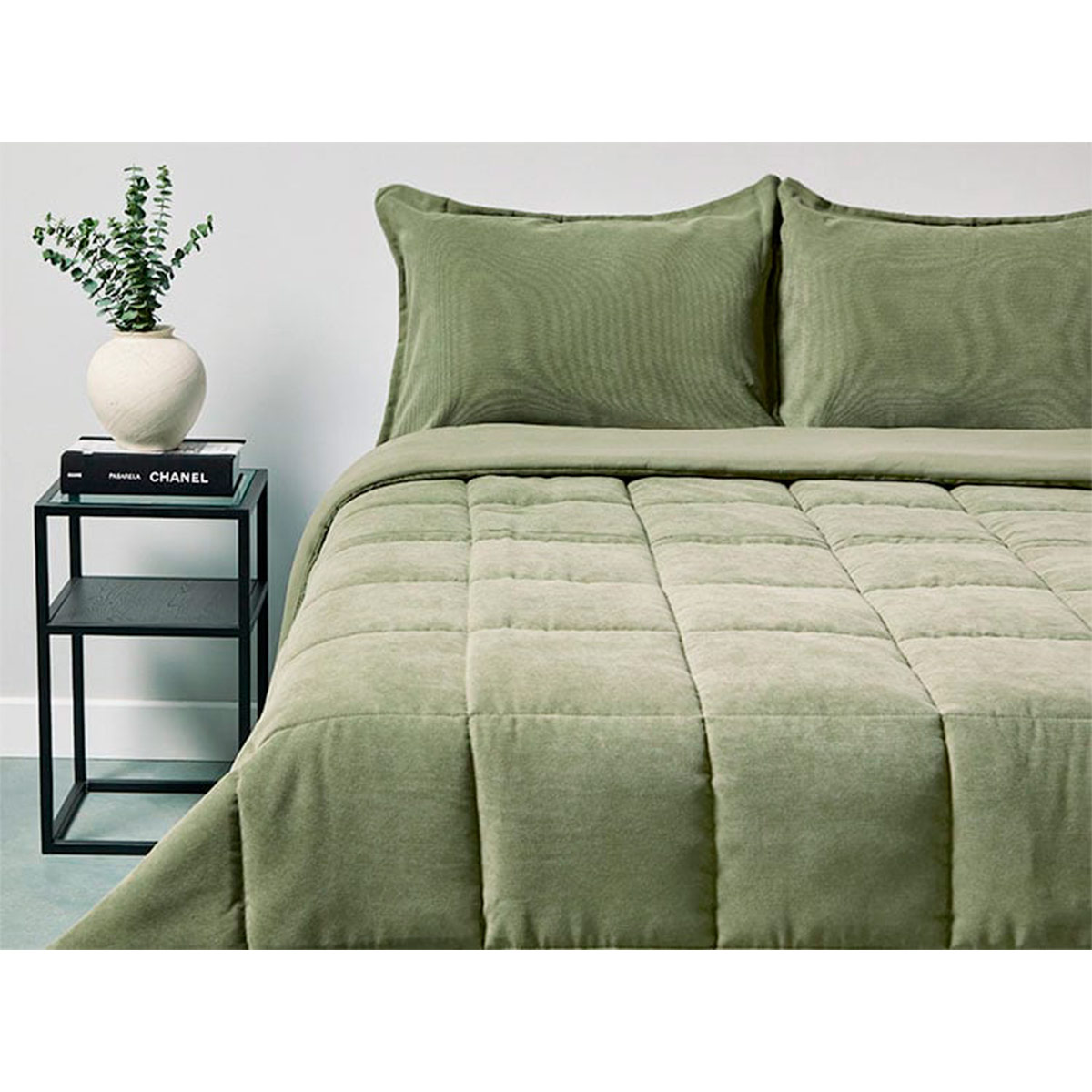 EDREDÓN RIPLEY HOME CORDUROY 1.5PL VERDE - 1