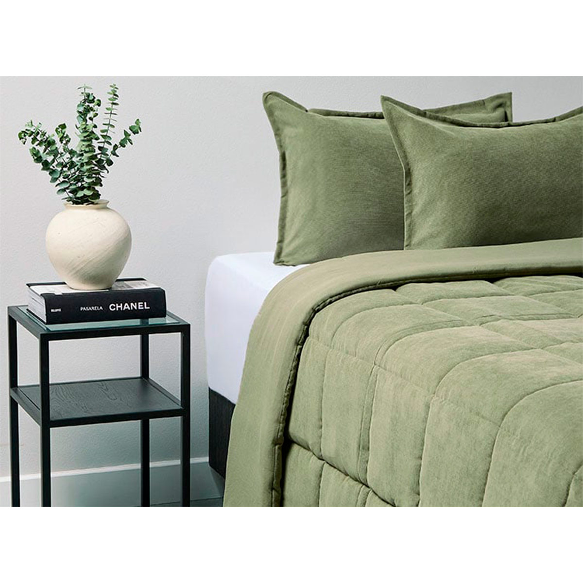 EDREDÓN RIPLEY HOME CORDUROY 1.5PL VERDE - 2