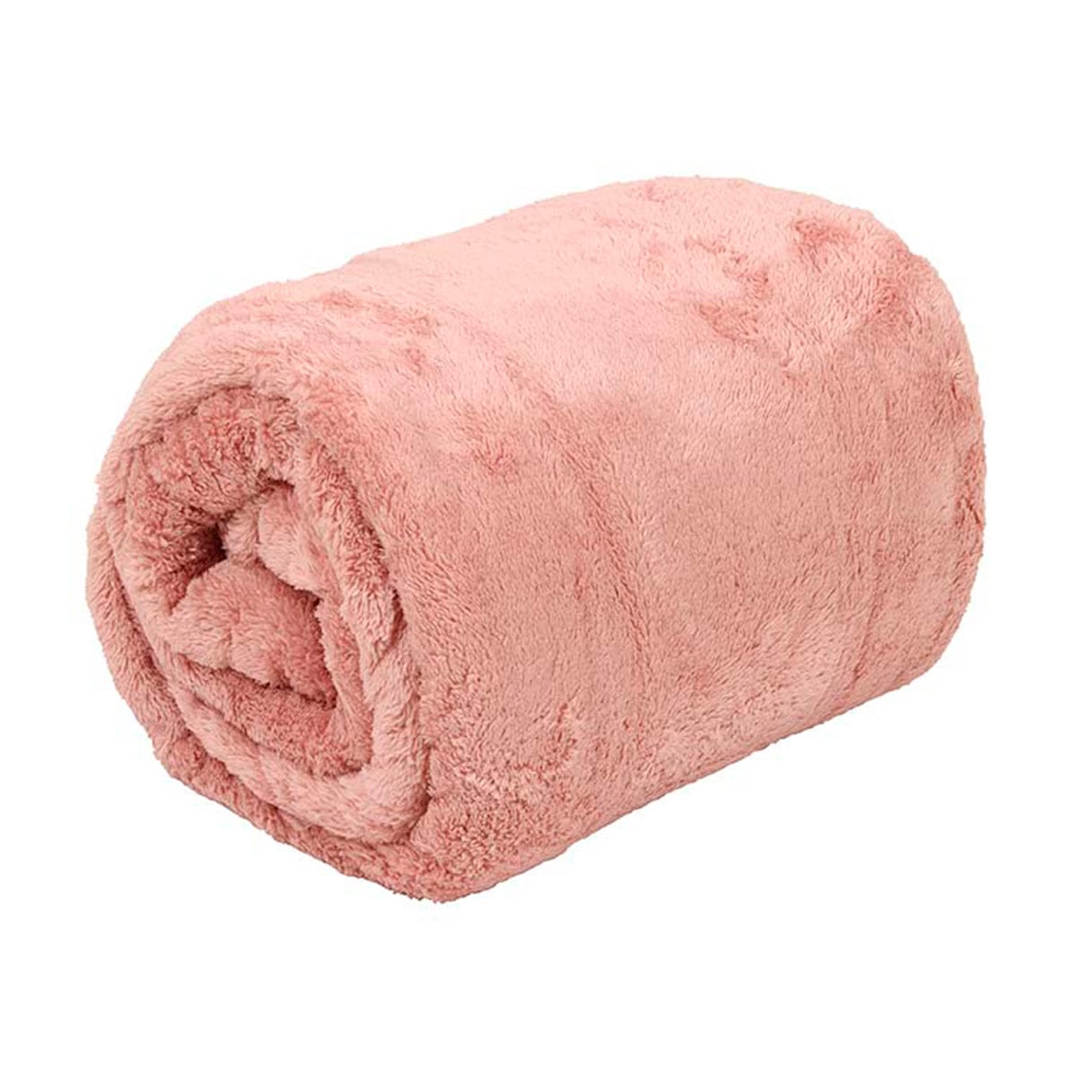 FRAZADA RIPLEY HOME FLUFFYFLEECE QUEEN-KING PALO ROSA - 1