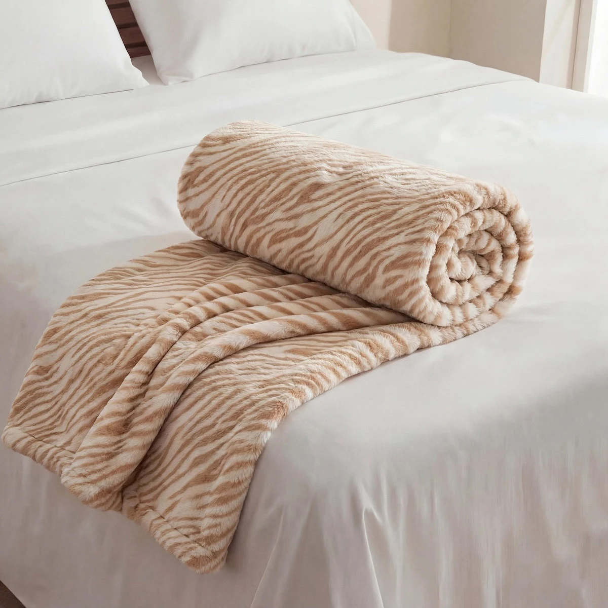 MANTA RIPLEY HOME EST ANIMAL PRINT 125X150 ZEBRA TAUPE - 2