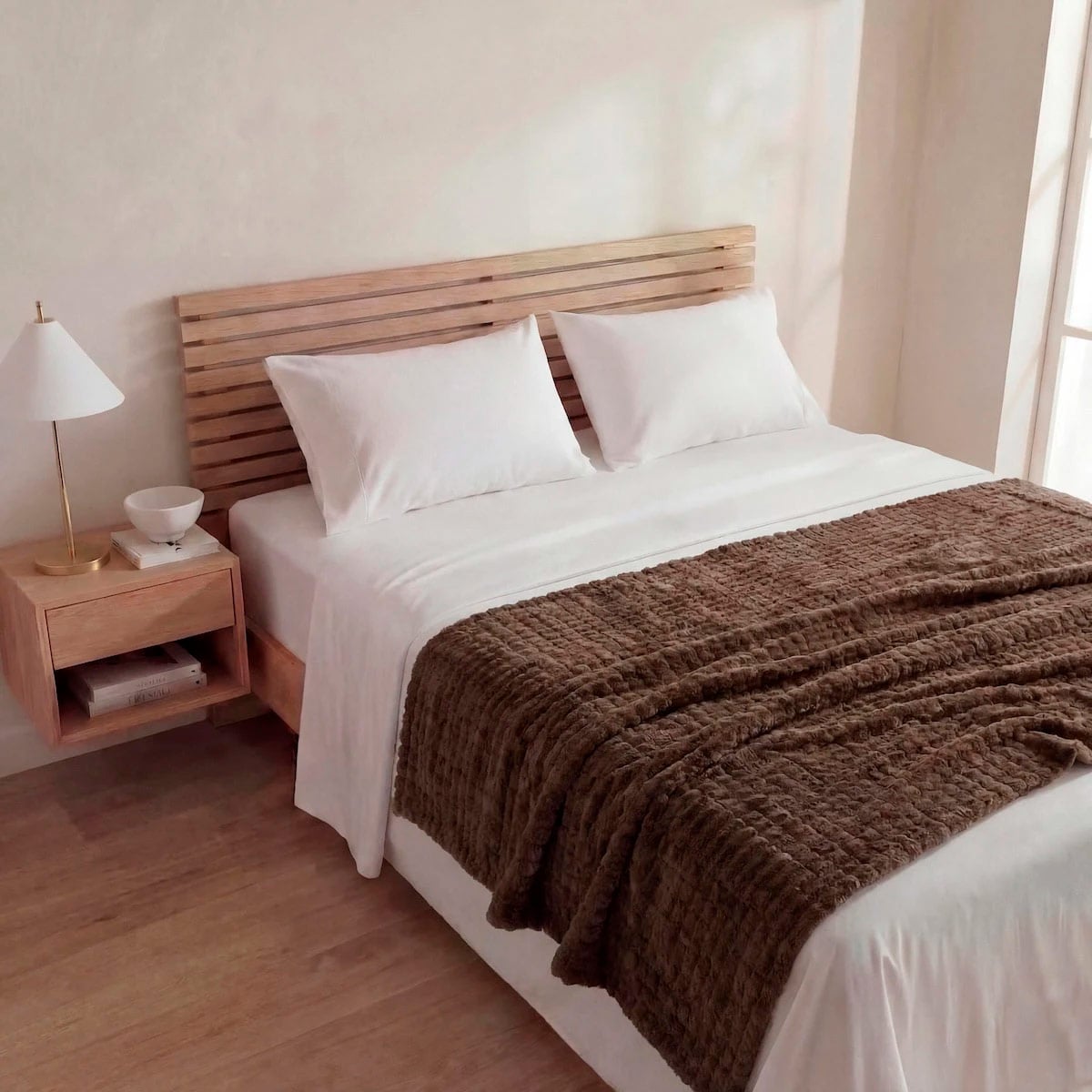 MANTA RIPLEY HOME PELUDA TAUPE 130X160 - 1