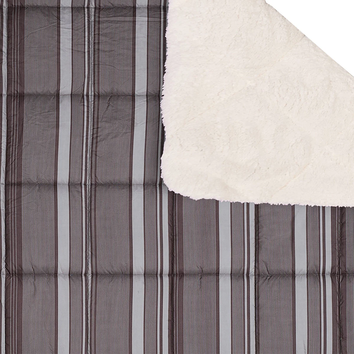 EDREDÓN RIPLEY HOME MICROFIBRA CON SHERPA QUEEN LINEAS - 2