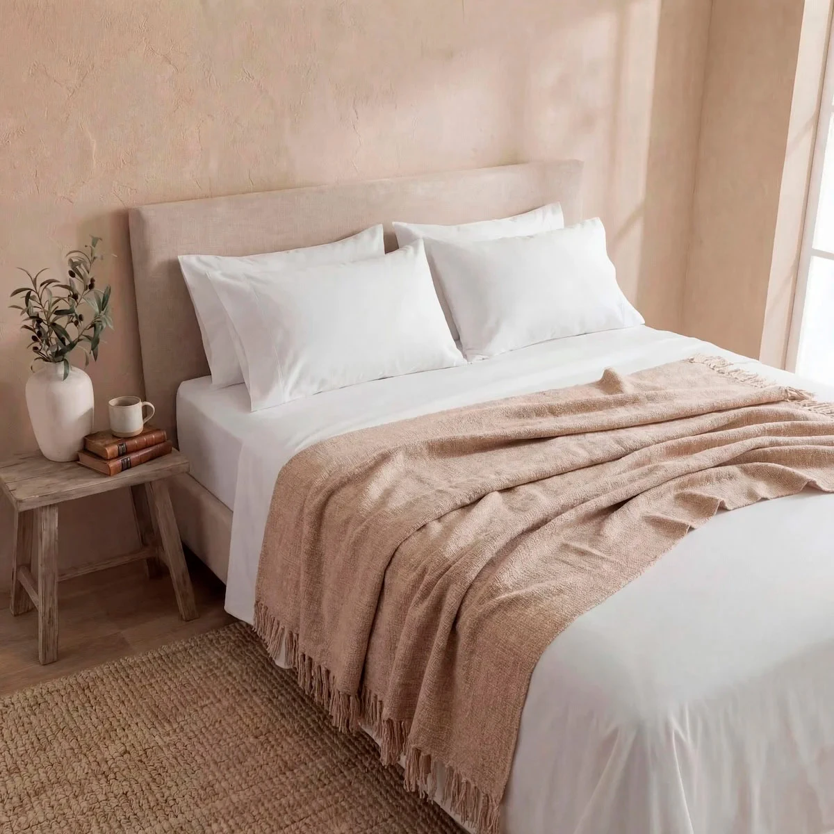 MANTA MAISON LINETT CHENILLE TAUPE - 1