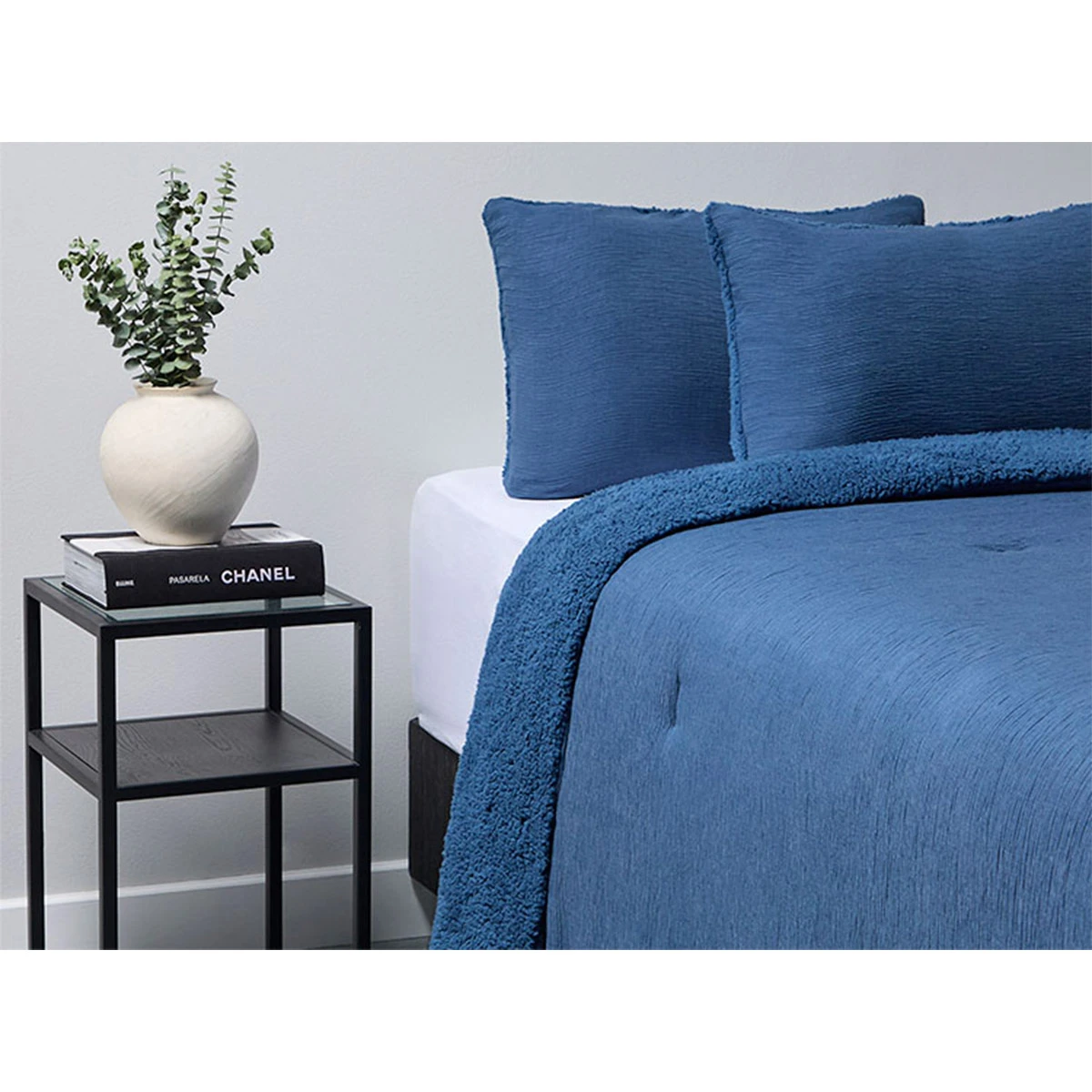 EDREDÓN RIPLEY HOME ARRUGAS SHERPA AZUL 1.5PL - 2