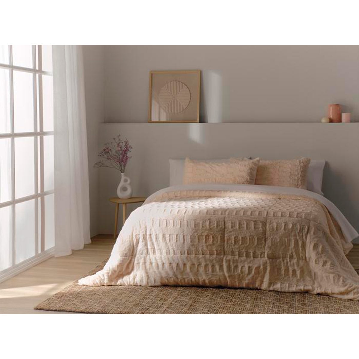 FUNDA DE ALMOHADA RIPLEY HOME EDREDÓN RABBIT IVORY 50X90 - 4