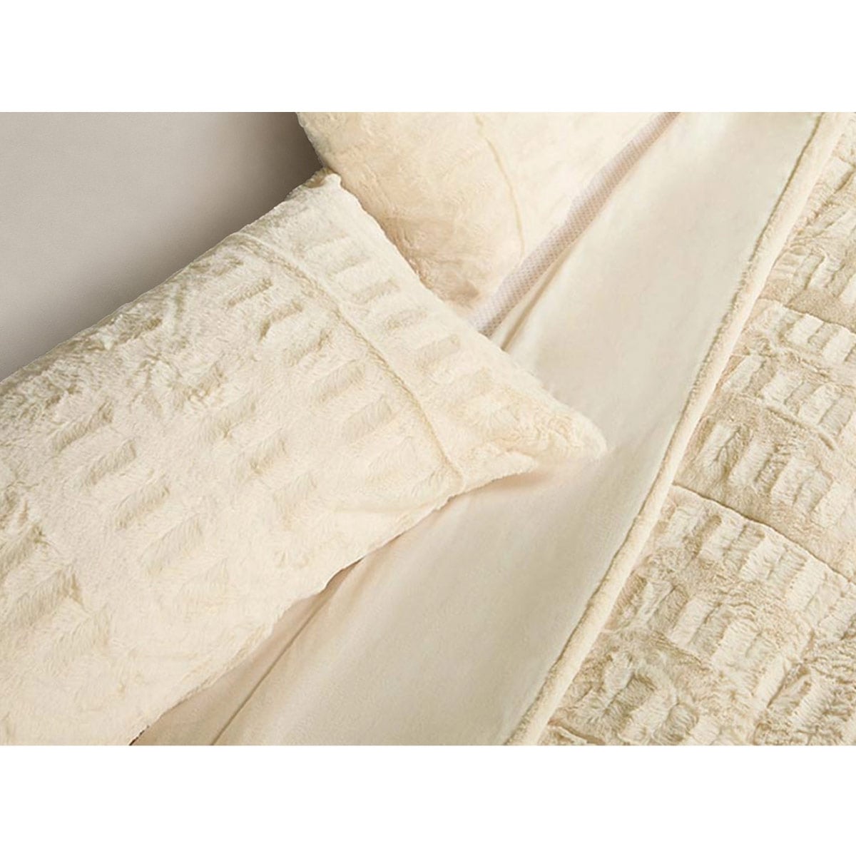 EDREDÓN RIPLEY HOME RABBIT SHERPA 1.5PL IVORY - 3