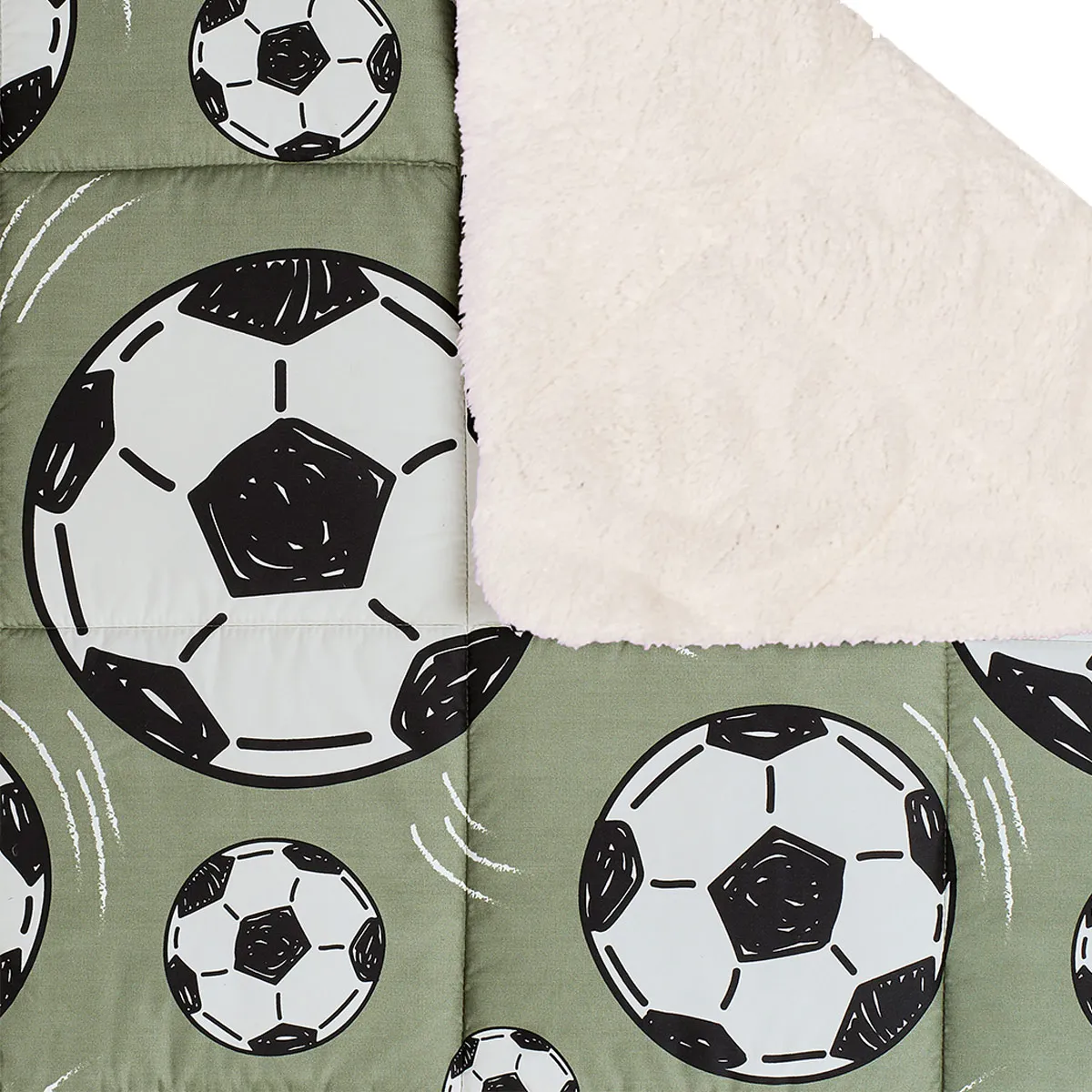 EDREDÓN RIPLEY HOME MICROFIBRA SHERPA 1.5PL FUTBOL - 2