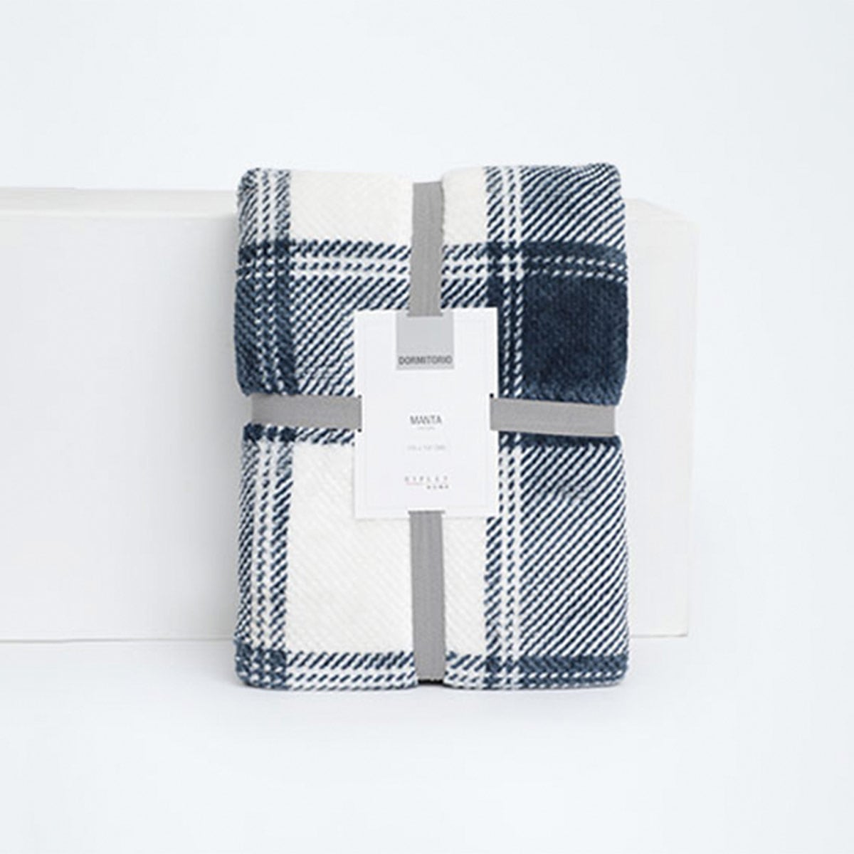MANTA RIPLEY HOME WAFFLE CSHERPA ESCOCES AZUL - 3
