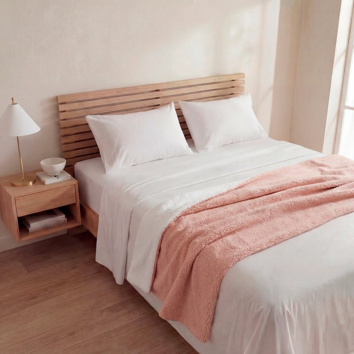 MANTA RIPLEY HOME SHERPA COLORES ROSA 125X150 - 1