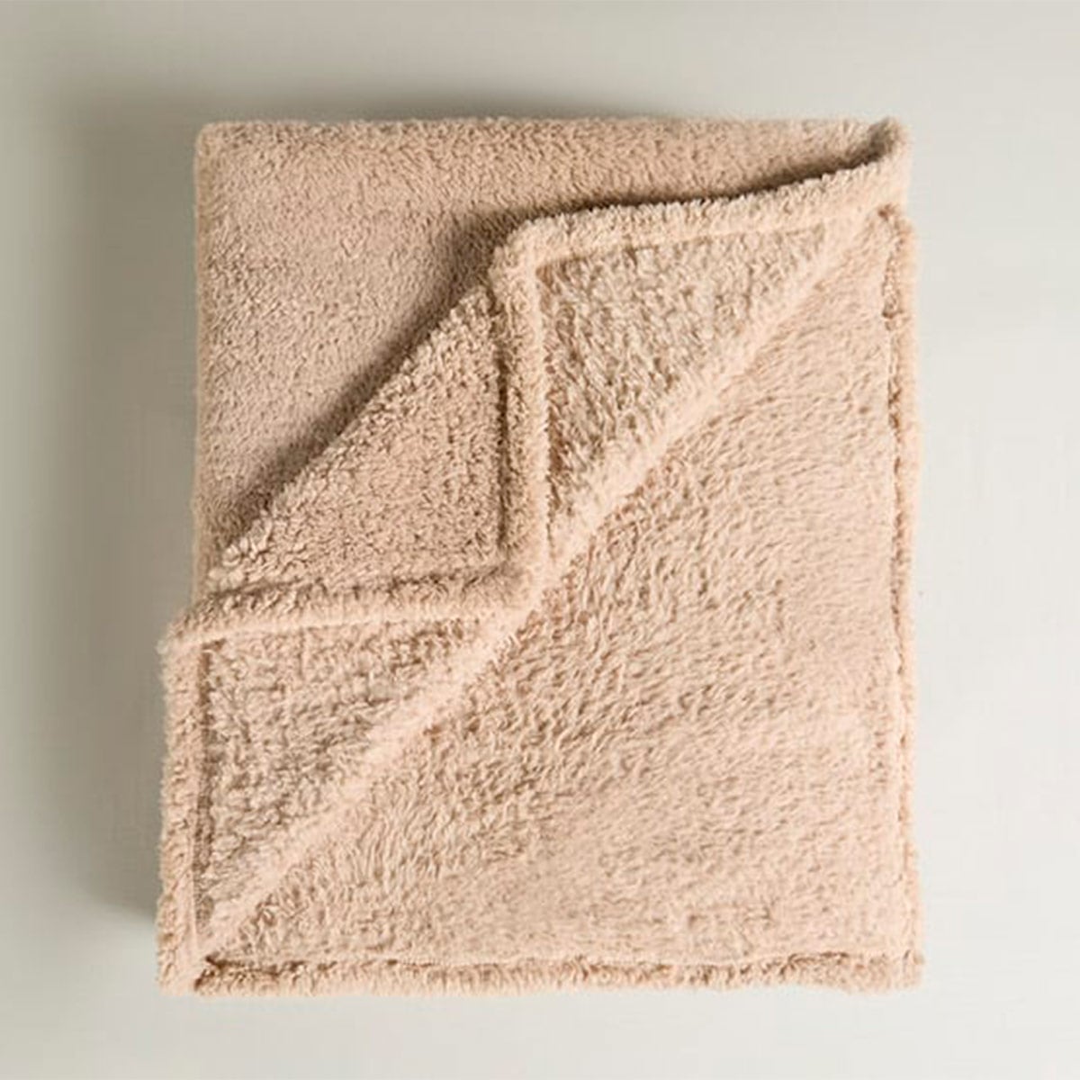 FRAZADA RIPLEY HOME SHERPA PELUDA QUEEN IVORY - 2