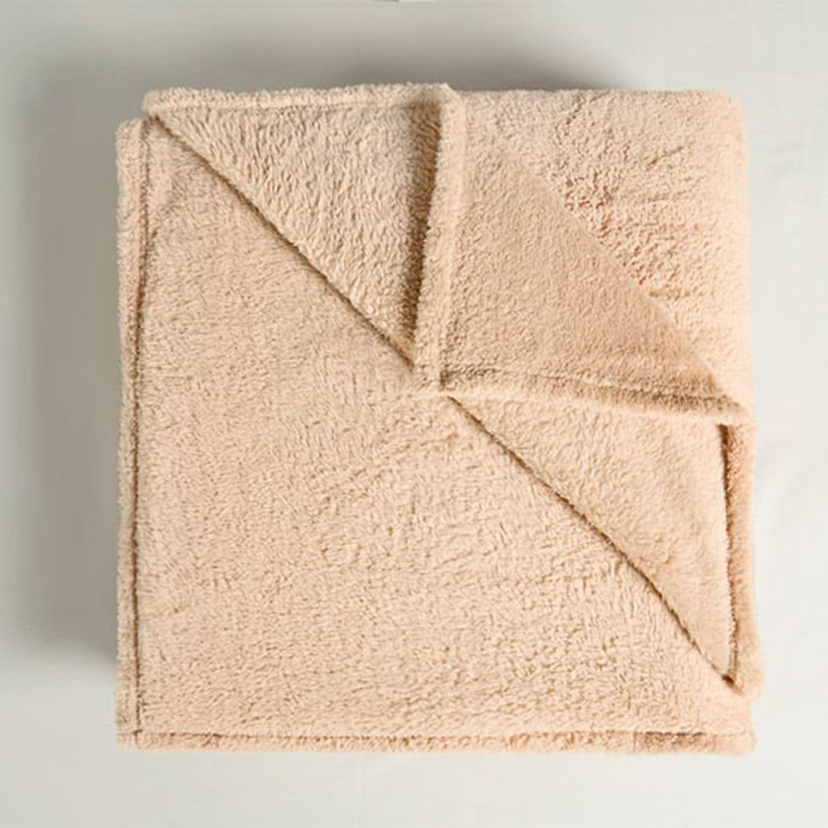 FRAZADA RIPLEY HOME SHERPA PELUDA 1.5PL TAUPE - 2