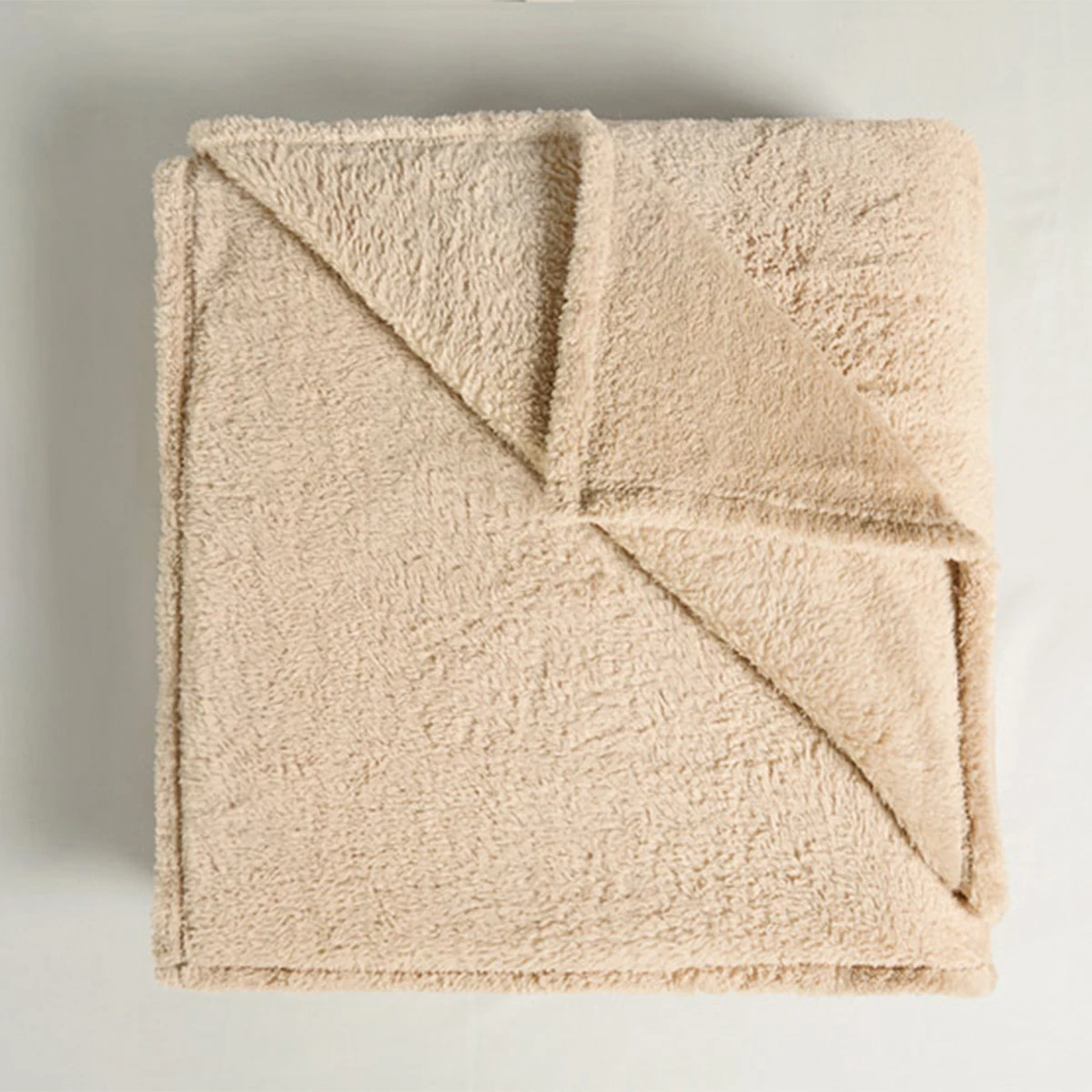 FRAZADA RIPLEY HOME SHERPA PELUDA 2PL TAUPE - 2
