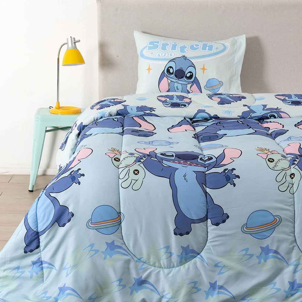 EDREDÓN DISNEY 1.5 PLAZAS MICROFIBRA STITCH BLUE - 1