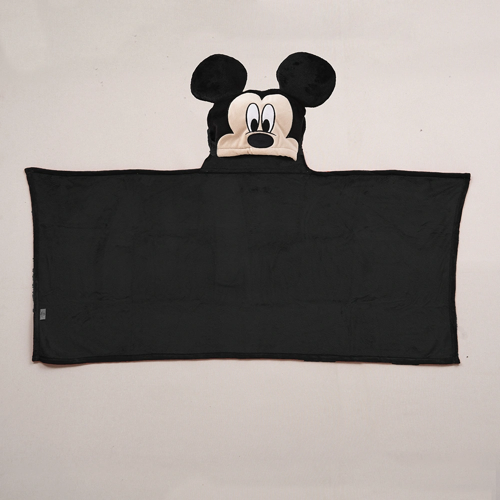 MANTA DISNEY CON CAPUCHA Y OREJAS 75X150 CMS MICKEY26 - 1