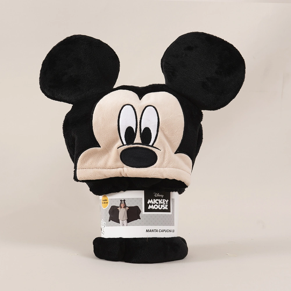 MANTA DISNEY CON CAPUCHA Y OREJAS 75X150 CMS MICKEY26 - 3