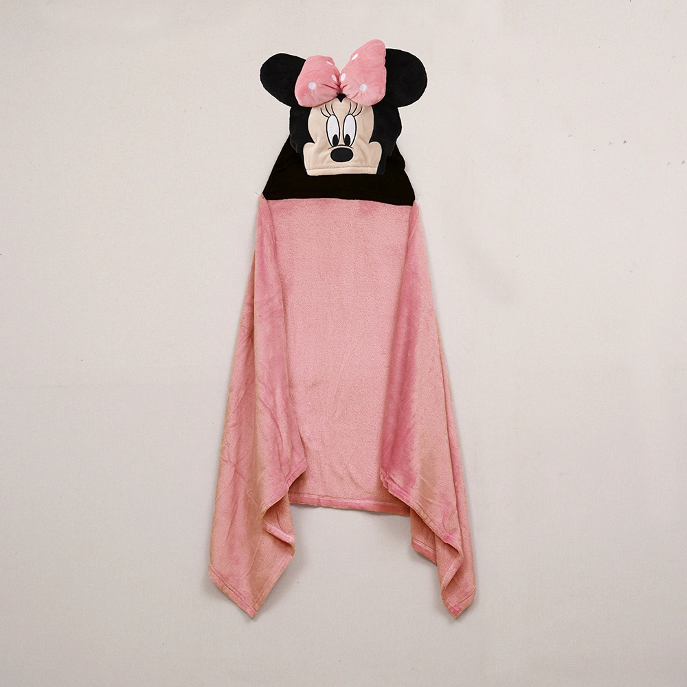 MANTA DISNEY CON CAPUCHA Y OREJAS 75X150 CMS MINNIE26 - 2