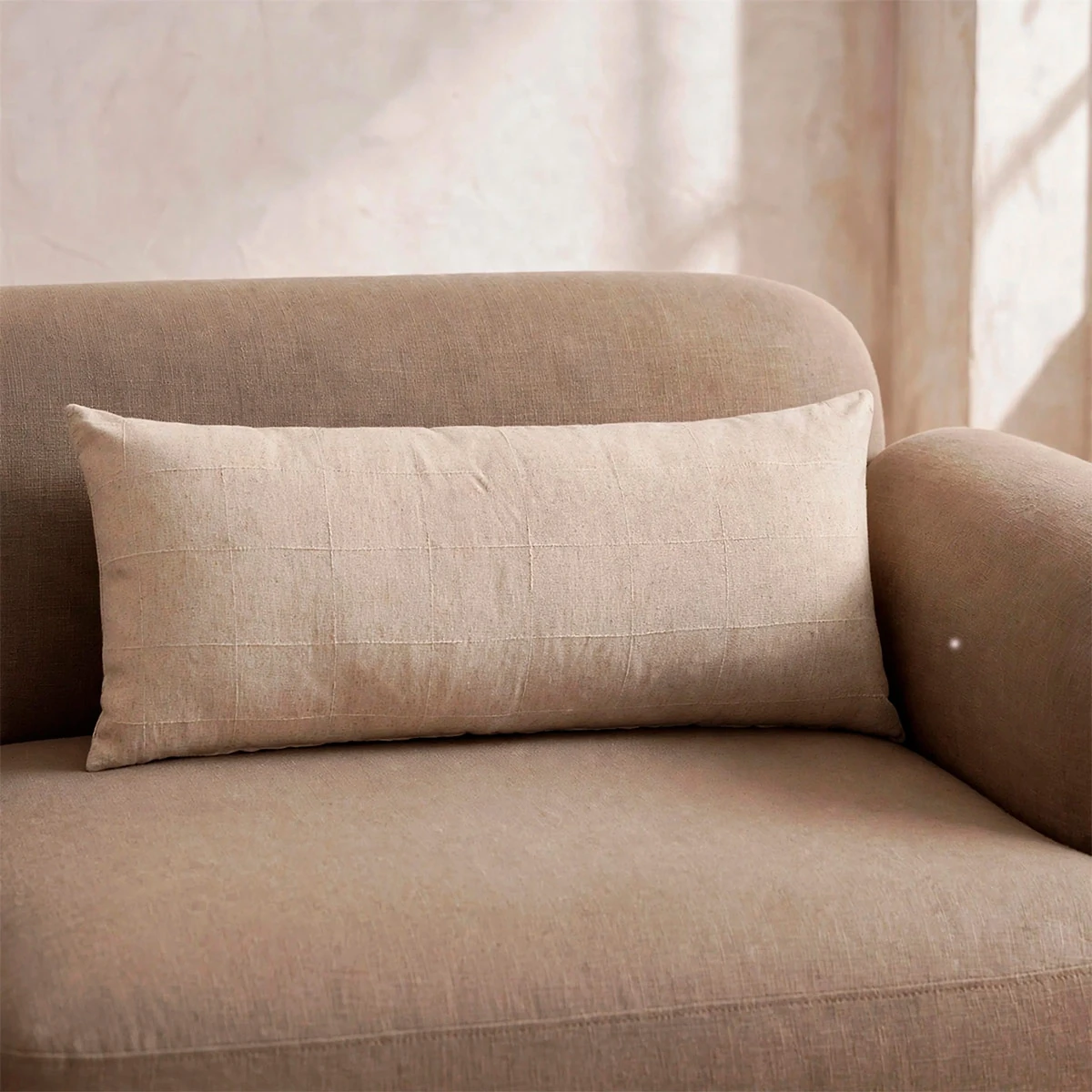 COJÍN MAISON LINETT TEXTURA 35X90 CM CRUDO - 1