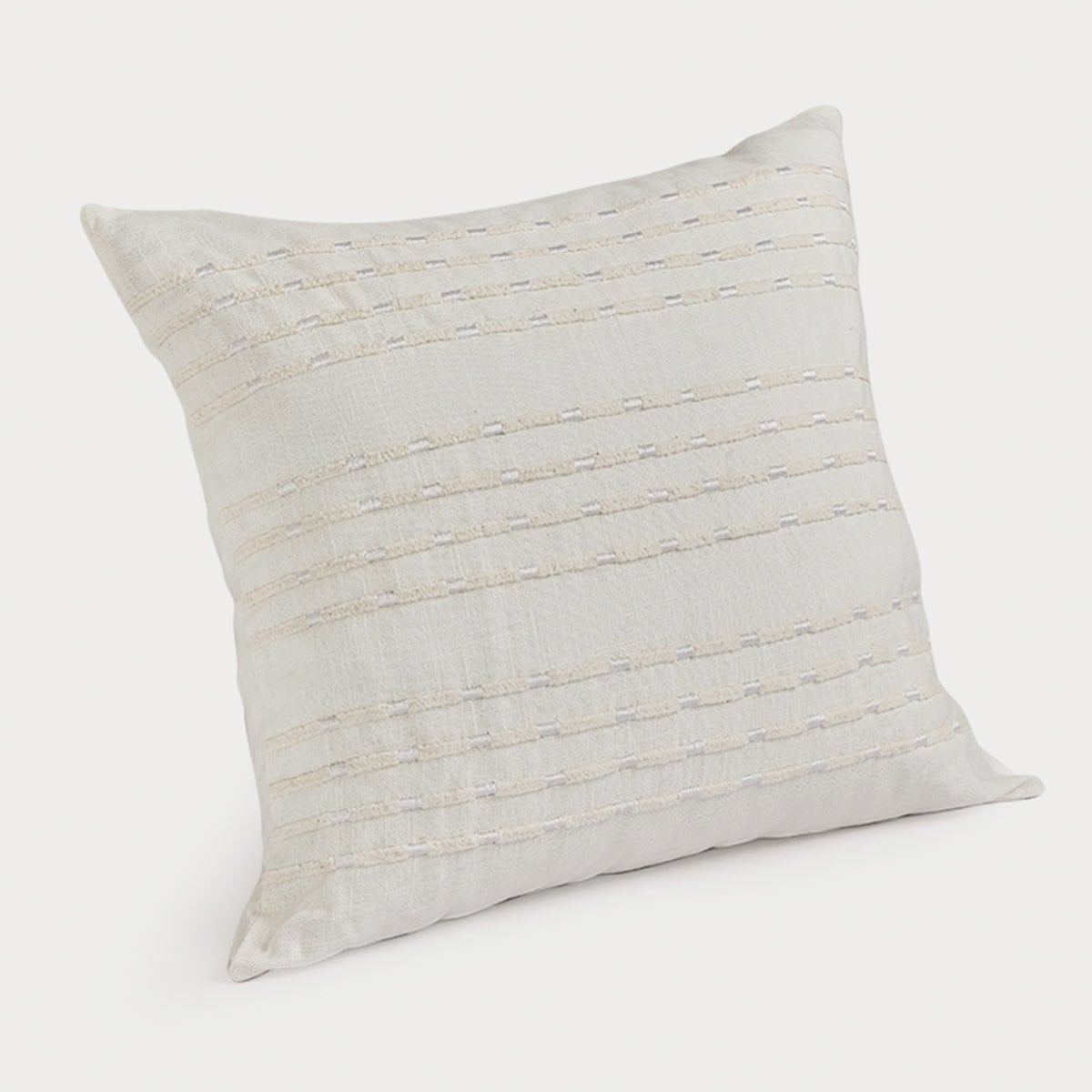 COJÍN MAISON LINETT RAYAS TEXTURA 50X50 CM BLANCO - 2