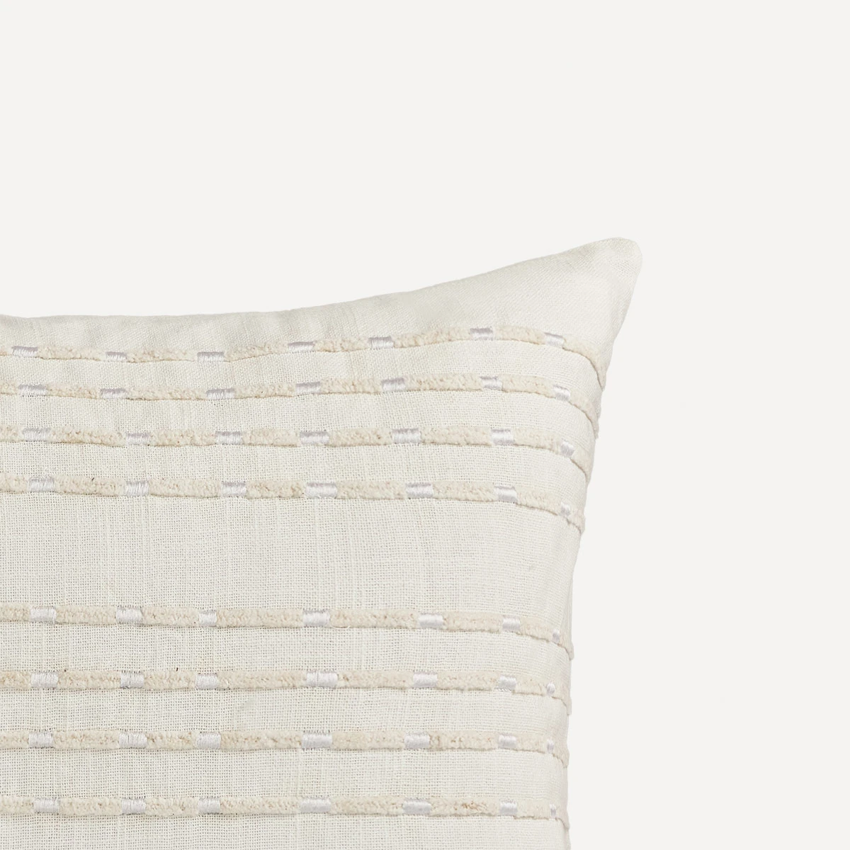 COJÍN MAISON LINETT RAYAS TEXTURA 50X50 CM BLANCO - 3