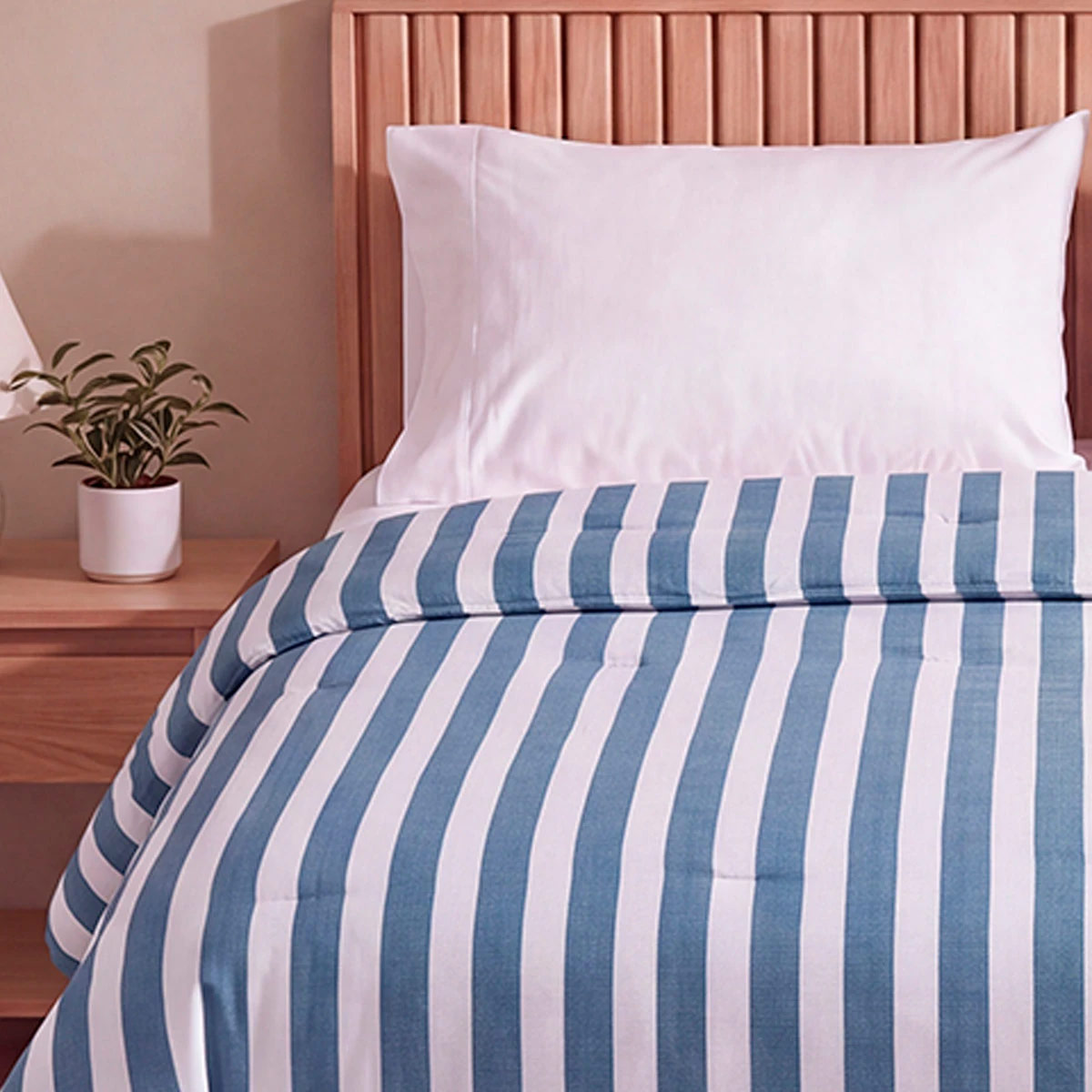 EDREDÓN RIPLEY HOME STRIPES KING AZUL - 3