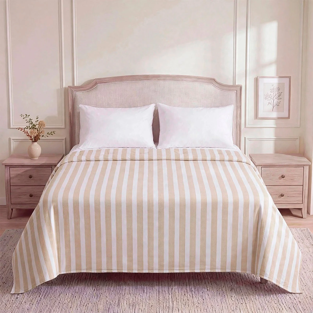 EDREDÓN RIPLEY HOME STRIPES KING TAUPE - 1