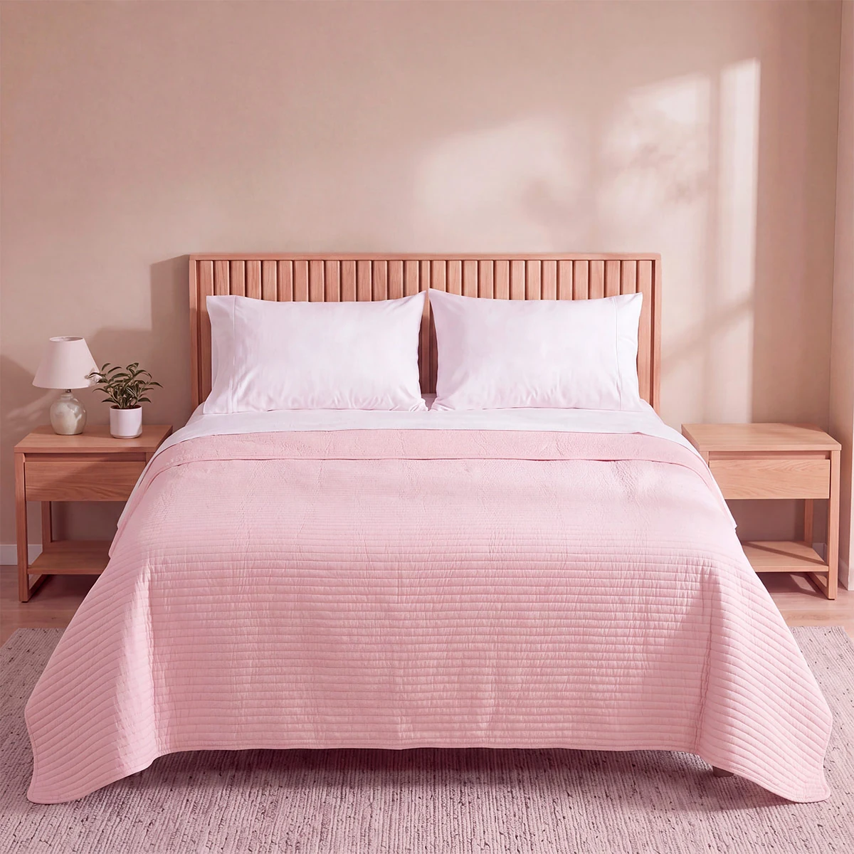 CUBRECAMA RIPLEY HOME CATIONIC QUEEN PALO ROSA - 1
