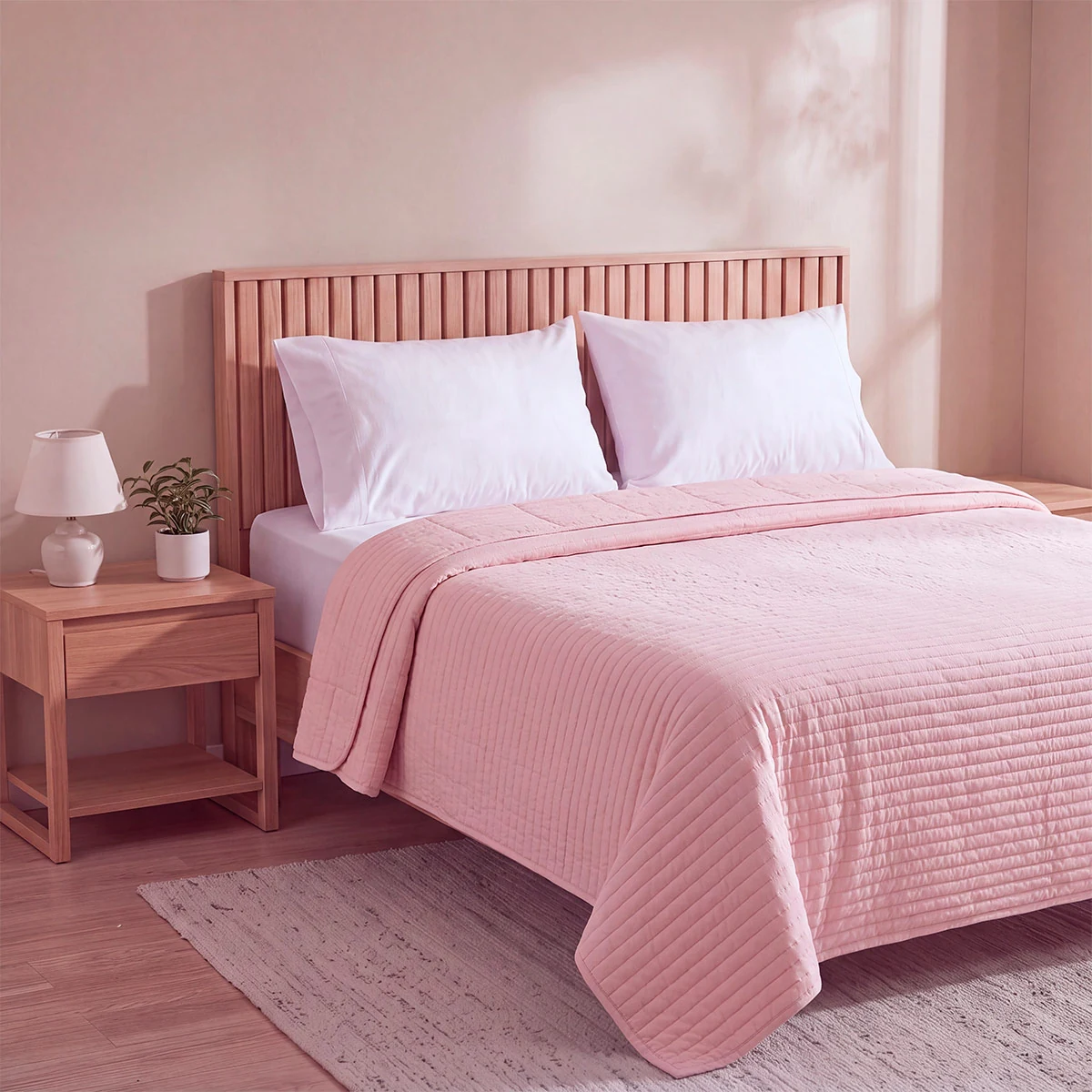 CUBRECAMA RIPLEY HOME CATIONIC QUEEN PALO ROSA - 2