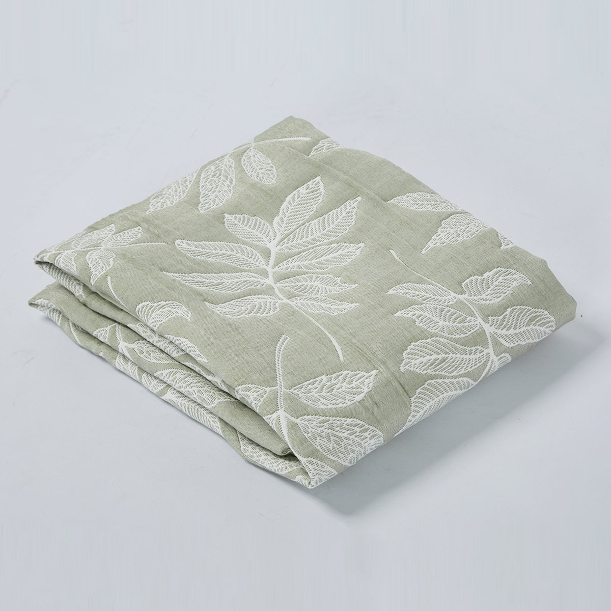 FUNDA DE ALMOHADA RIPLEY HOME CUBRECAMA JACQUARD 50X90 CM HOJAS VERDE - 2