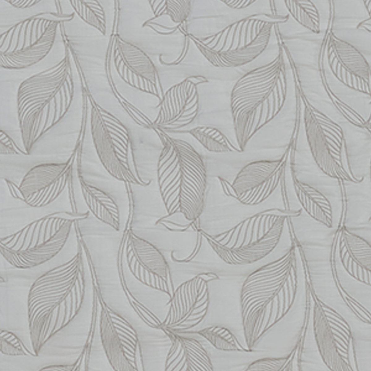 CUBRECAMA RIPLEY HOME JACQUARD 1.5 PLAZAS HOJAS TAUPE - 5