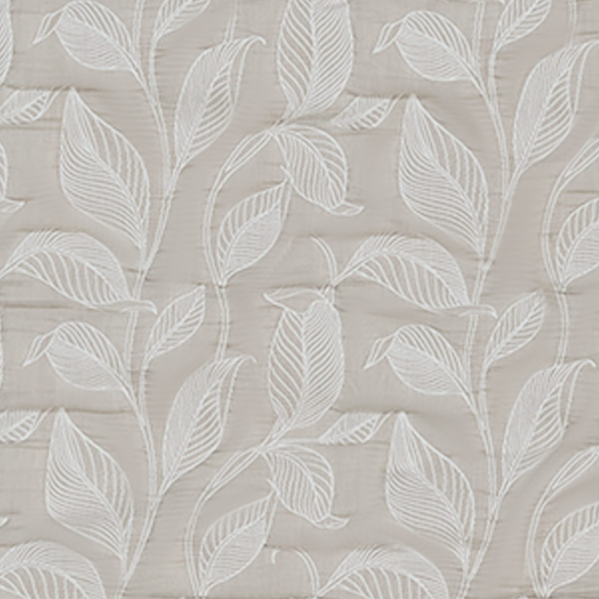 CUBRECAMA RIPLEY HOME JACQUARD 1.5 PLAZAS HOJAS TAUPE - 6