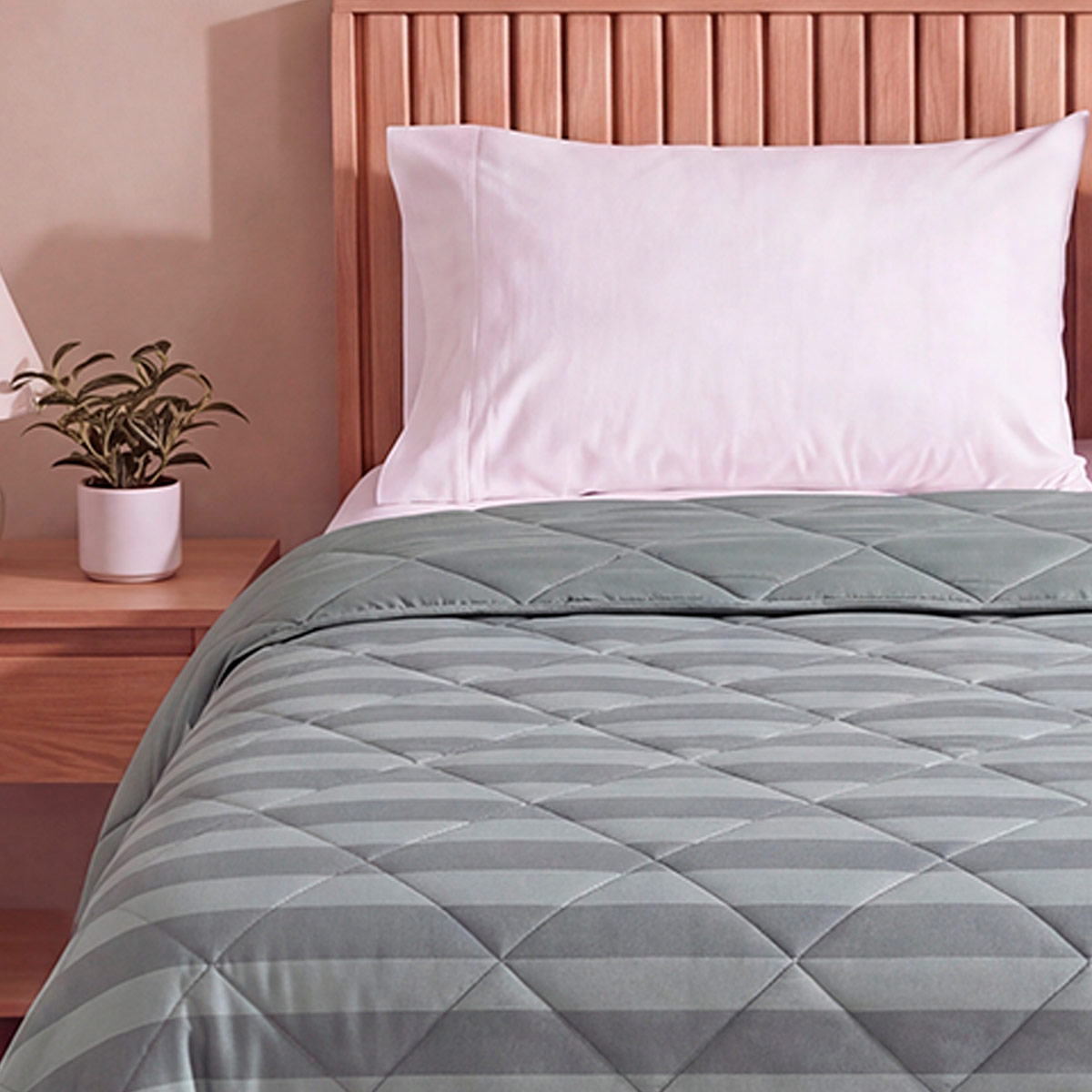 EDREDÓN RIPLEY HOME PROMO RAYAS 2 PLAZAS VERDE - 3