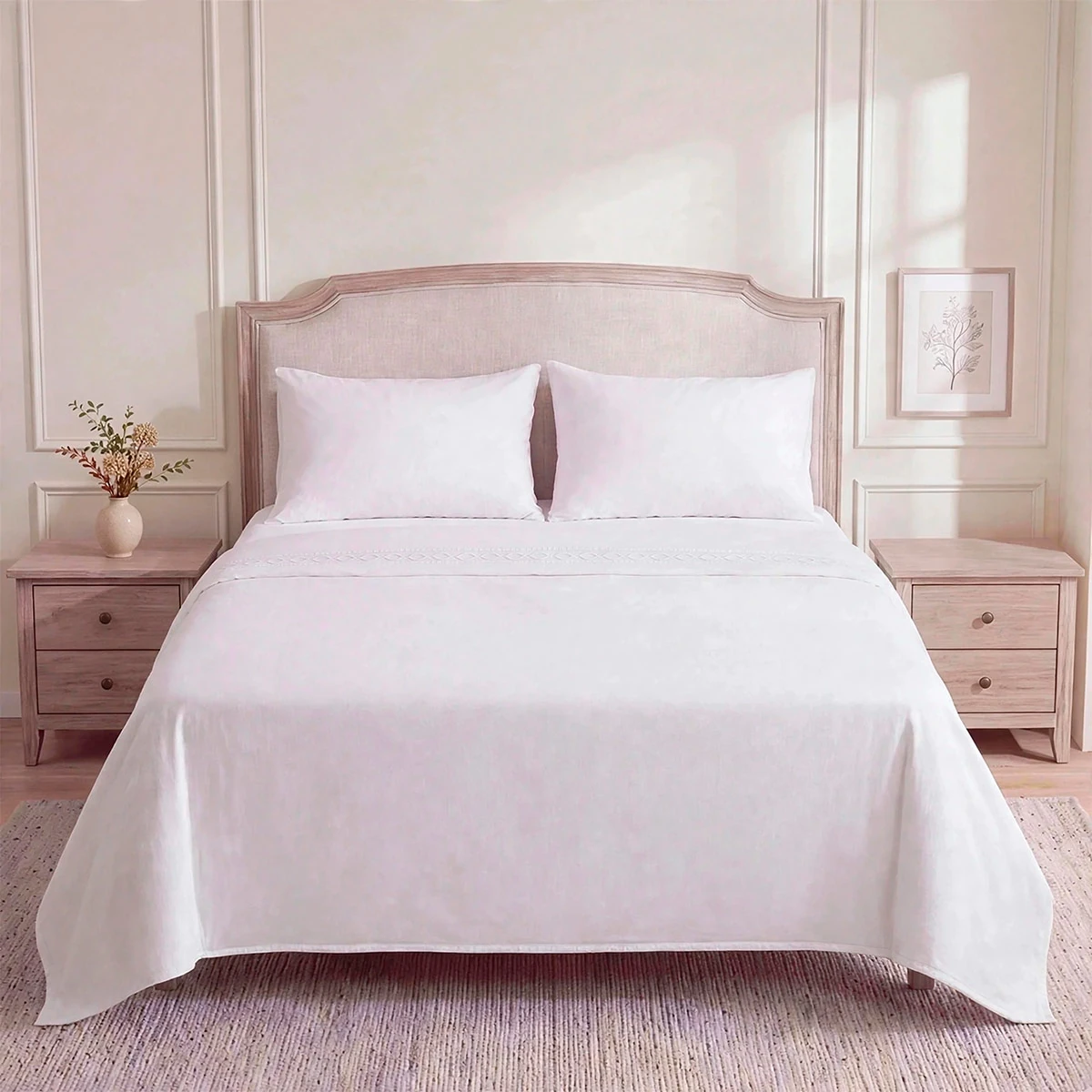 SET DE SÁBANAS RIPLEY HOME BRODERIE 1.5 PLAZAS CADENA - 1