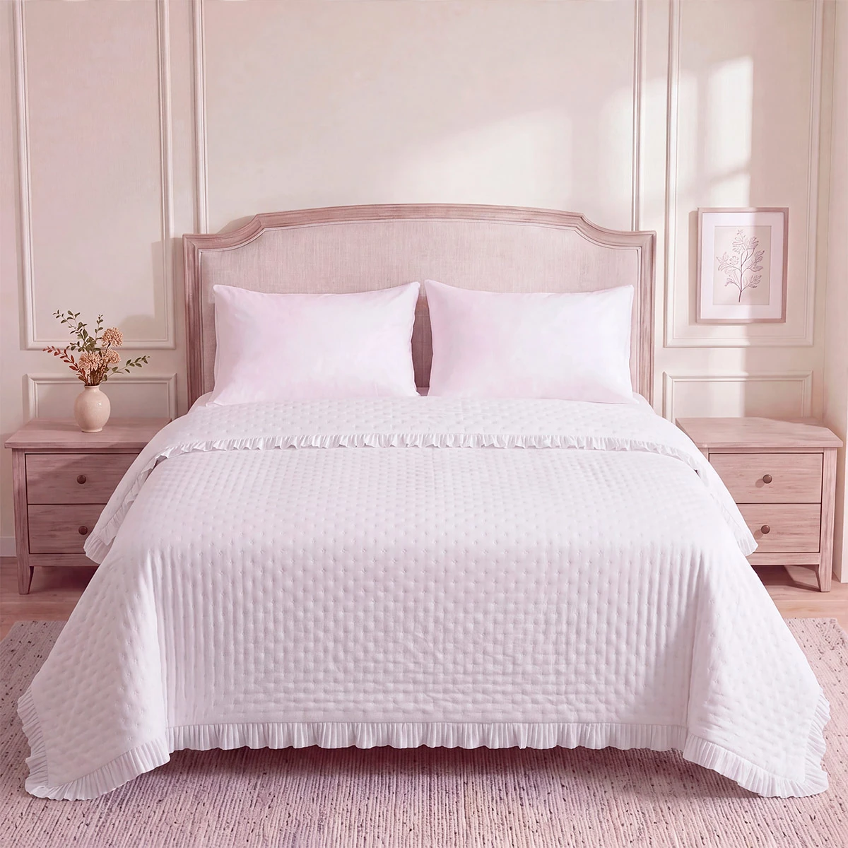 CUBRECAMA RIPLEY HOME ULTRASONIC U V 1.5 PLAZAS BLANCO - 1