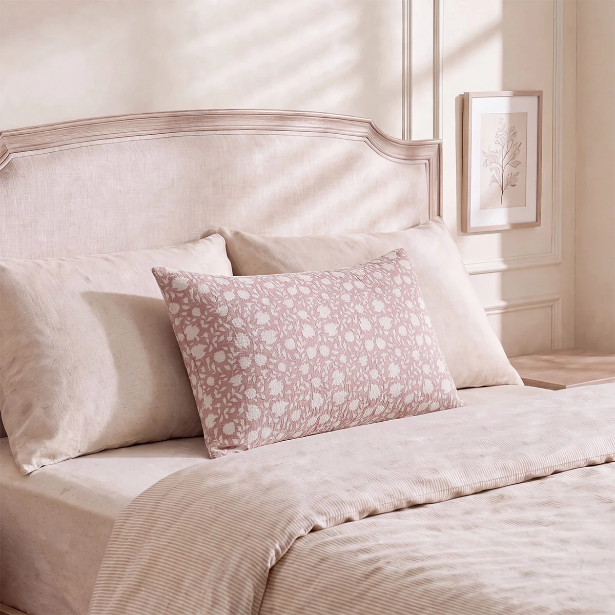 FUNDA DE ALMOHADA RIPLEY HOME CUBRECAMA ULTRASONIC 50X70 CM PALO ROSA - 1