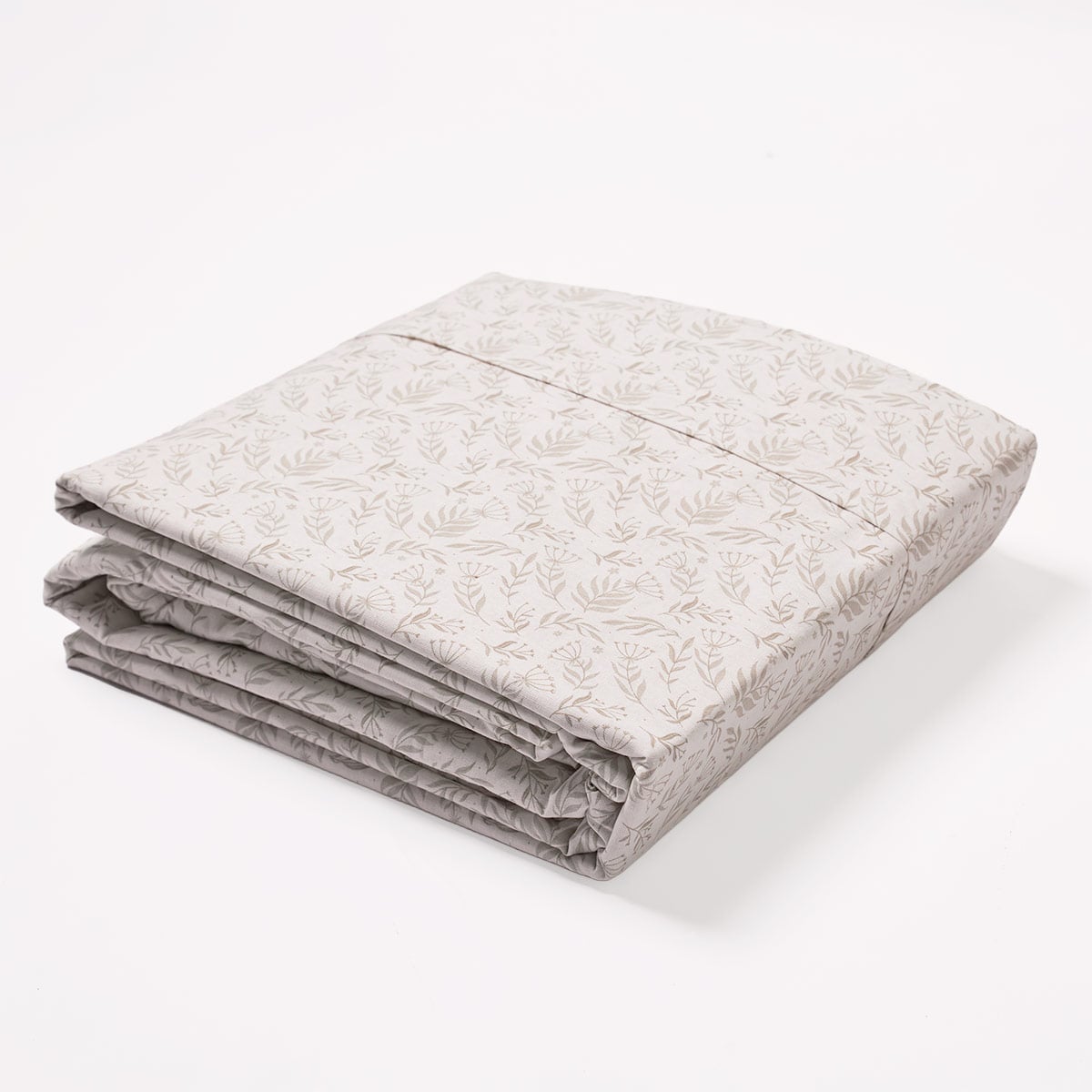 SET DE SÁBANAS RIPLEY HOME ESTAMPADA 144 HILOS 2 PLAZAS HOJAS TAUPE - 4