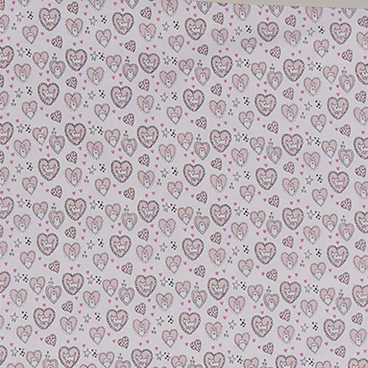 SET SÁBANAS RIPLEY HOME ESTAMPADA 1.5 PLAZAS ANIMALES CORAZONES PINK - 5