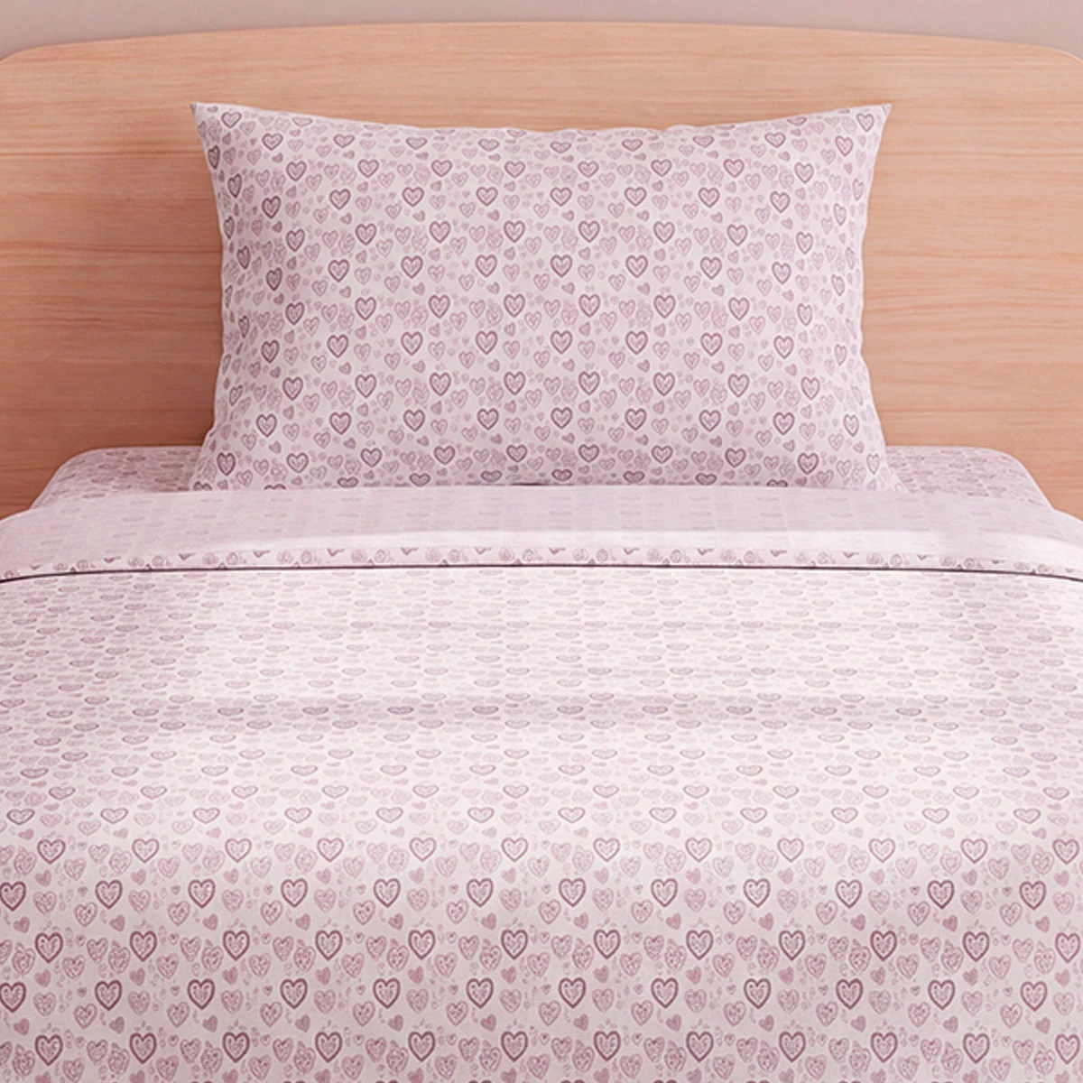 SET SÁBANAS RIPLEY HOME ESTAMPADA 2 PLAZAS ANIMALES CORAZONES PINK - 3