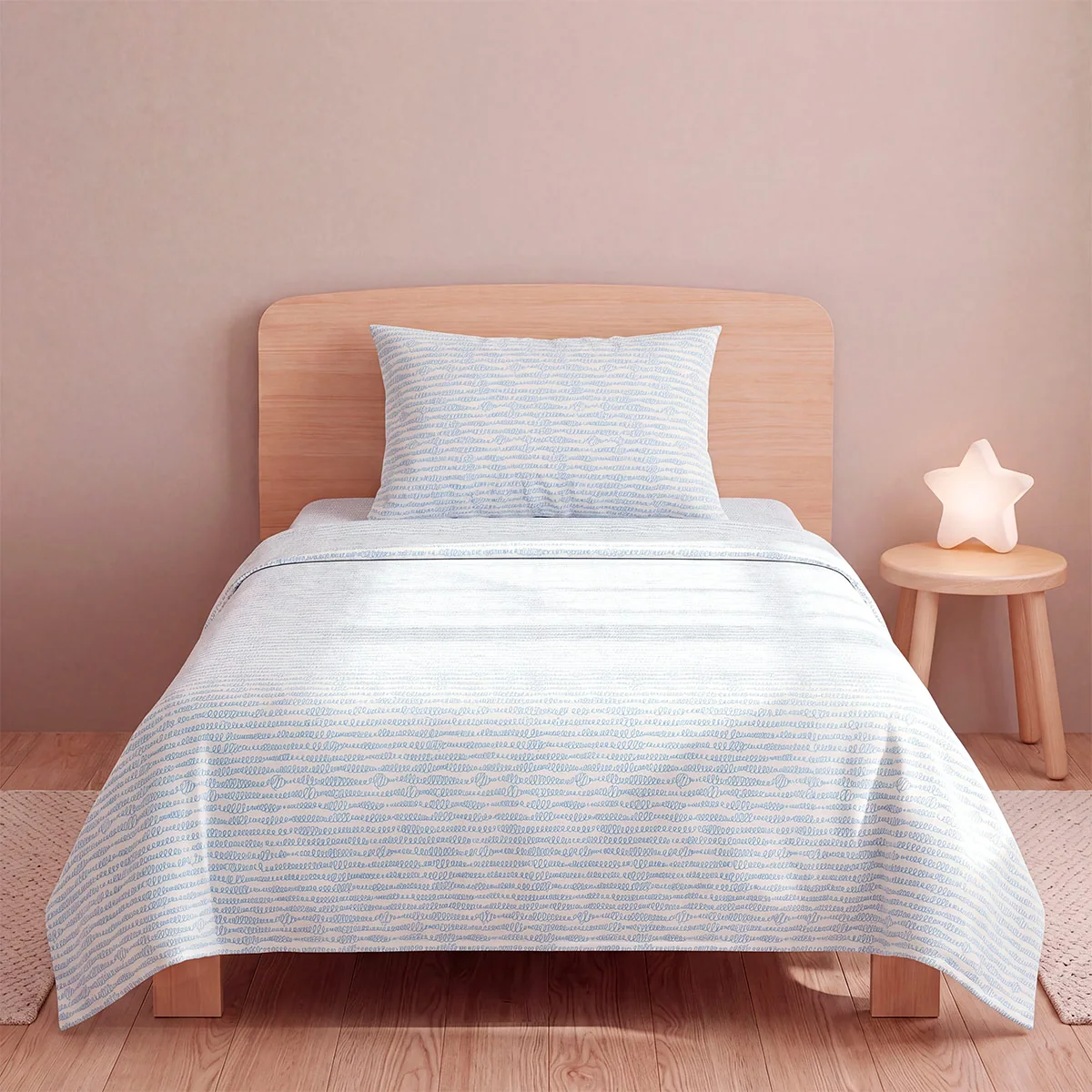 SET SÁBANAS RIPLEY HOME ESTAMPADA 1.5 PLAZAS CORAZONES - 1