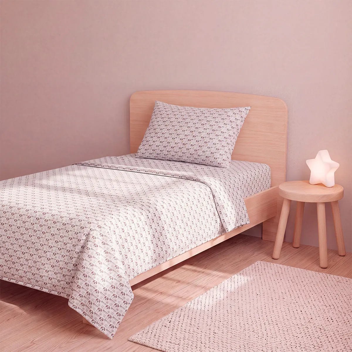SET SÁBANAS RIPLEY HOME ESTAMPADA 1.5 PLAZAS DOGGIE FUN - 2