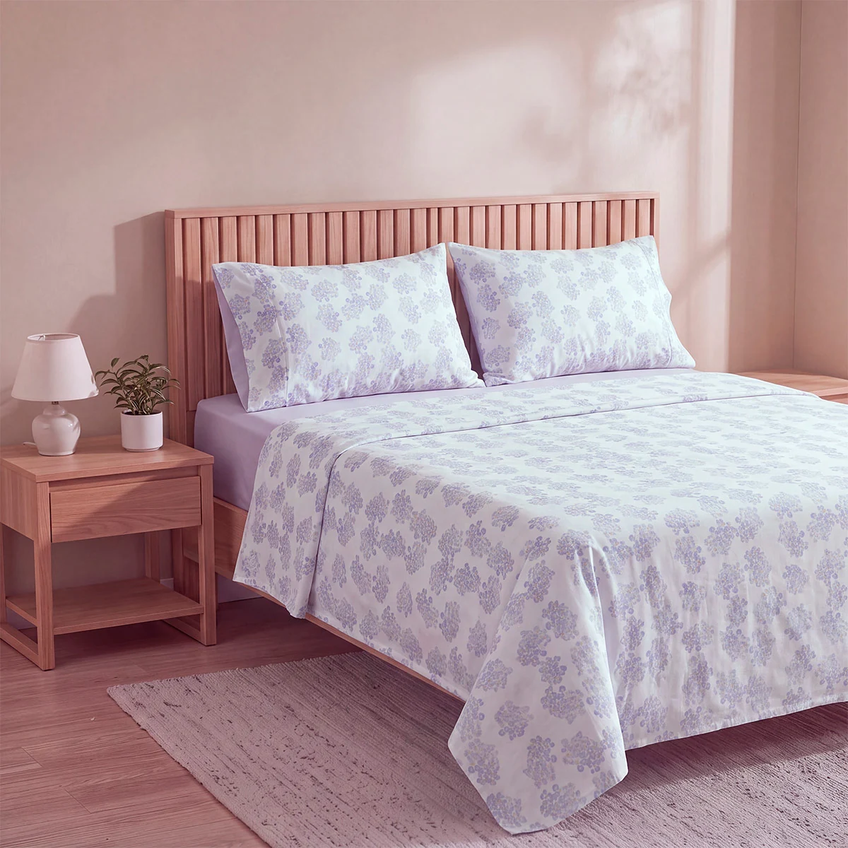 SET SÁBANAS RIPLEY HOME ESTAMPADA 180 HILOS KING LIRIO FLORES - 2