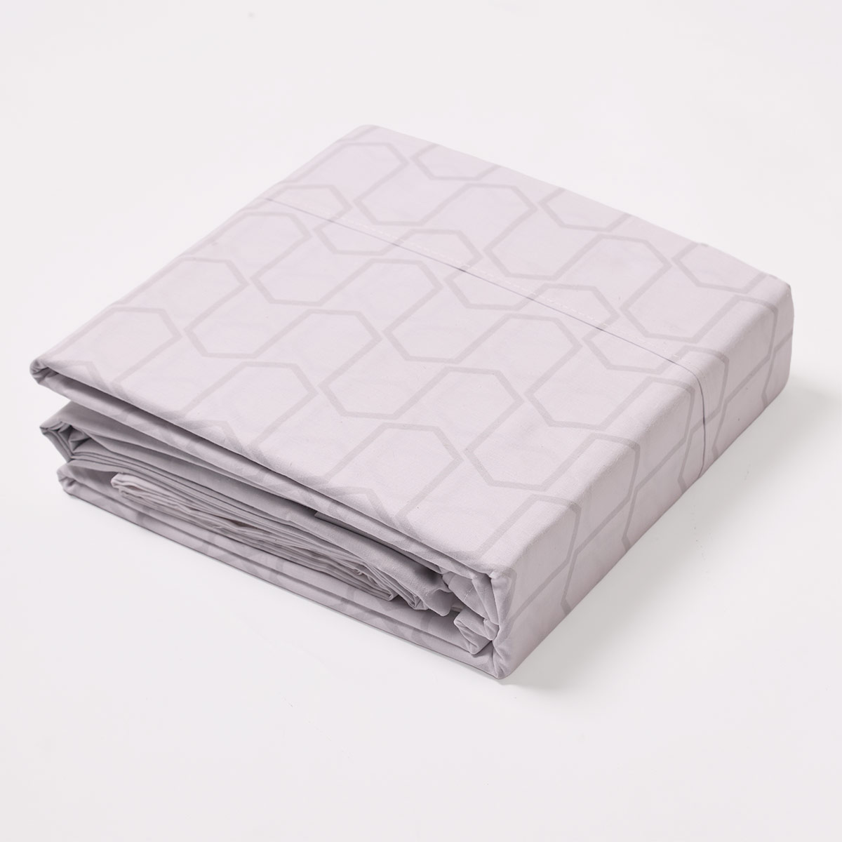 SET DE SÁBANAS RIPLEY HOME ESTAMPADA 180 HILOS QUEEN BLACK AND WHITE GEO - 4